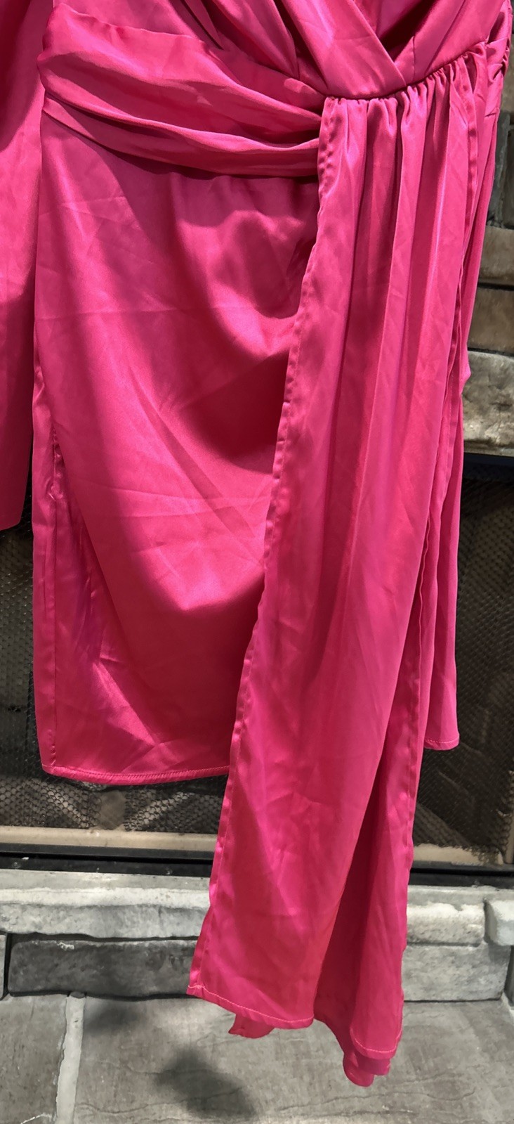 Women’s LOVE&LEMONADE Pink One Shoulder / Sleeve Dress Size S NWT *A5