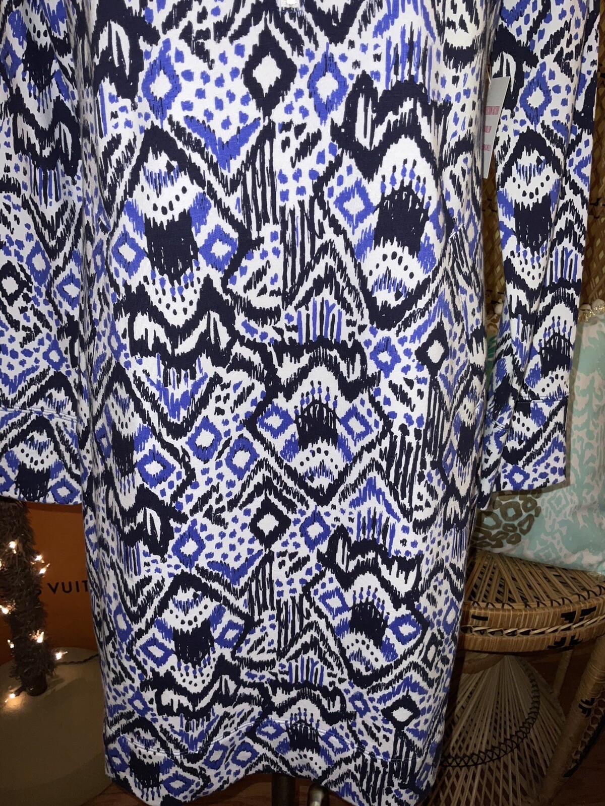 Lilly Pulitzer NWT UPF 50+ Skipper Popover Dress Oh My Cod $158 Size S,L