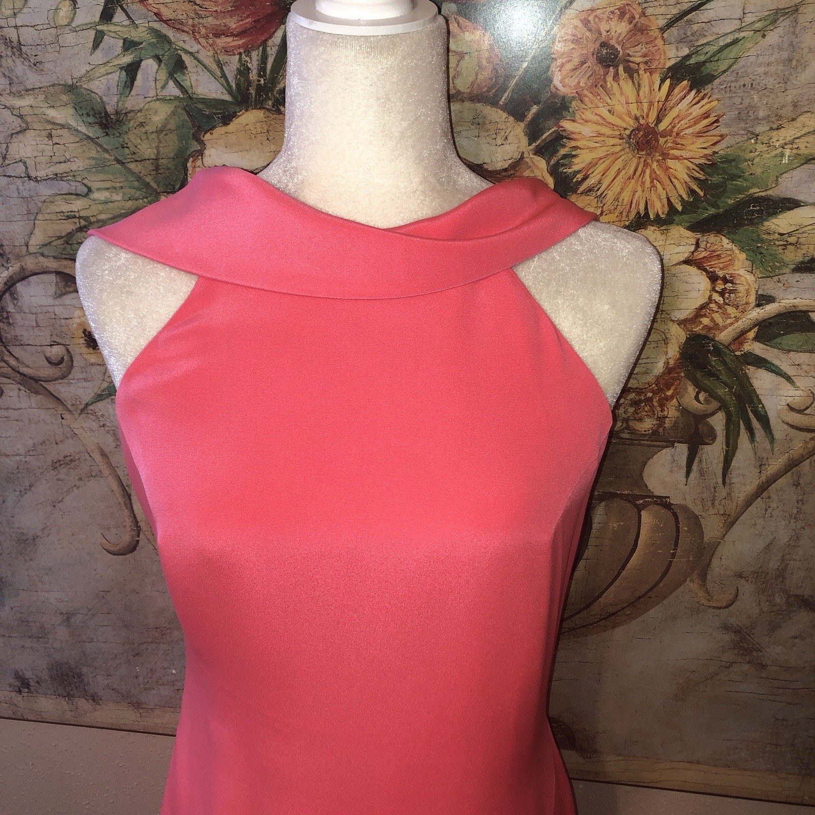 Sz 8 Cushnie et Ochs Pink Anna Open Back Silk Mini Dress
