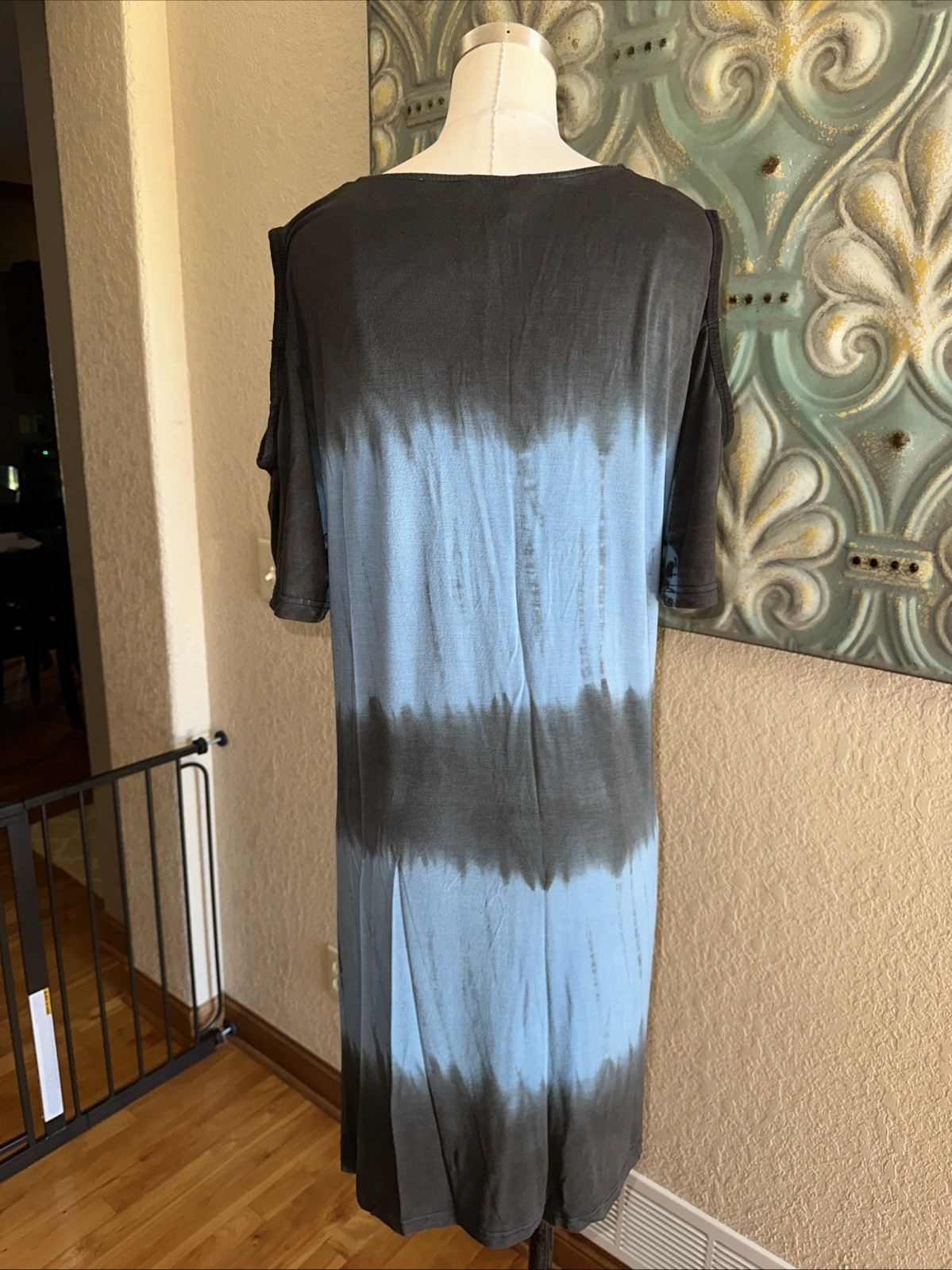 Yak & Yeti Tie Dye Boho Swing Dress Easy Wear Women’s Large Fair Trade Nepal