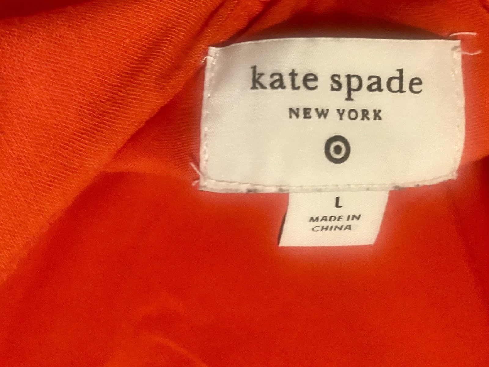 Kate Spade New York Solid Orange Tank Dress Scoop Neck Sleeveless Short L