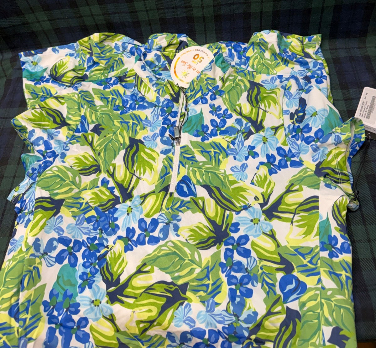 Tail Activewear Golf Dress Stretch Short Sleeve Floral Multicolor Size XS