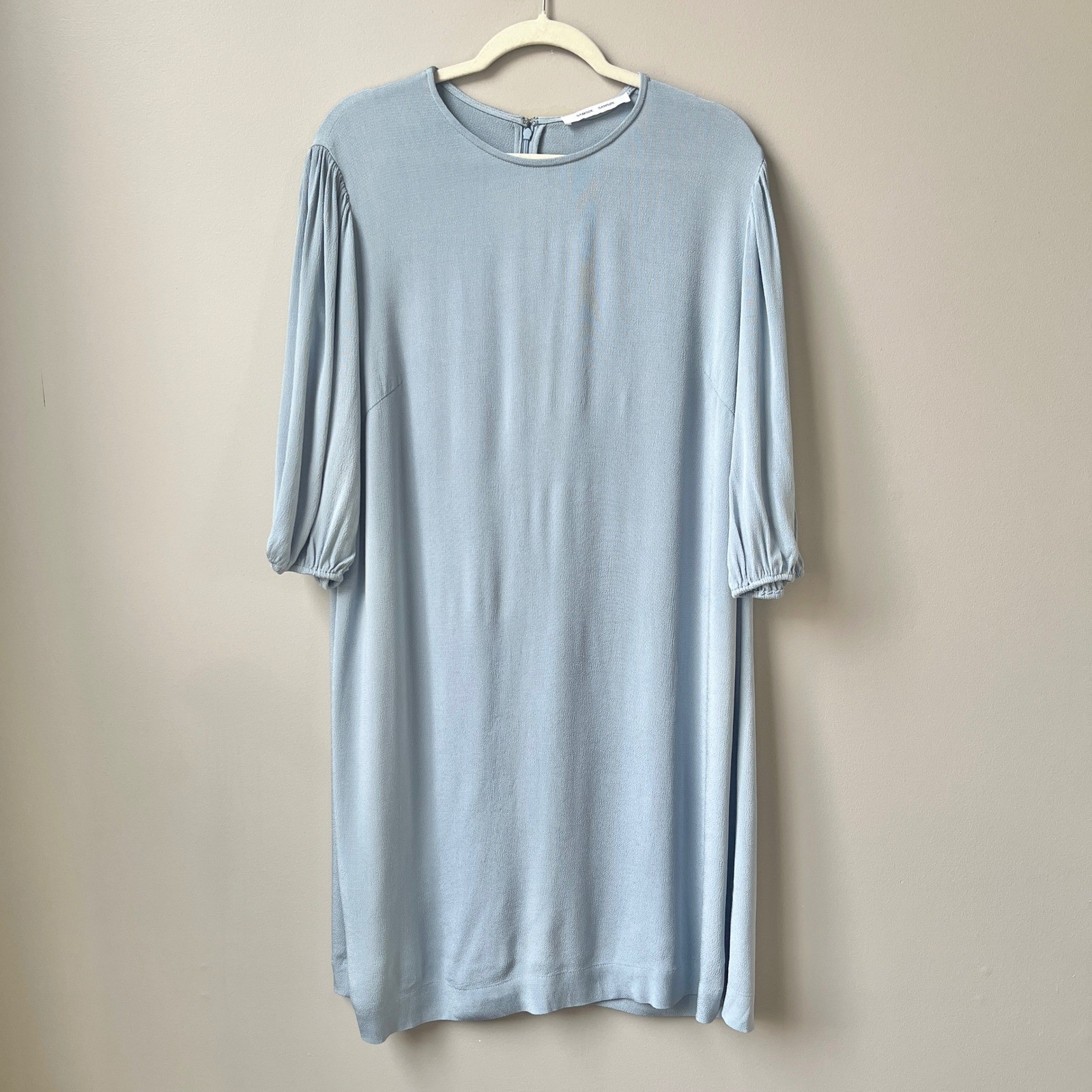 Samsoe Samsoe Dress Women’s Large Dusty Blue Scandi Classic Office Spring Summer
