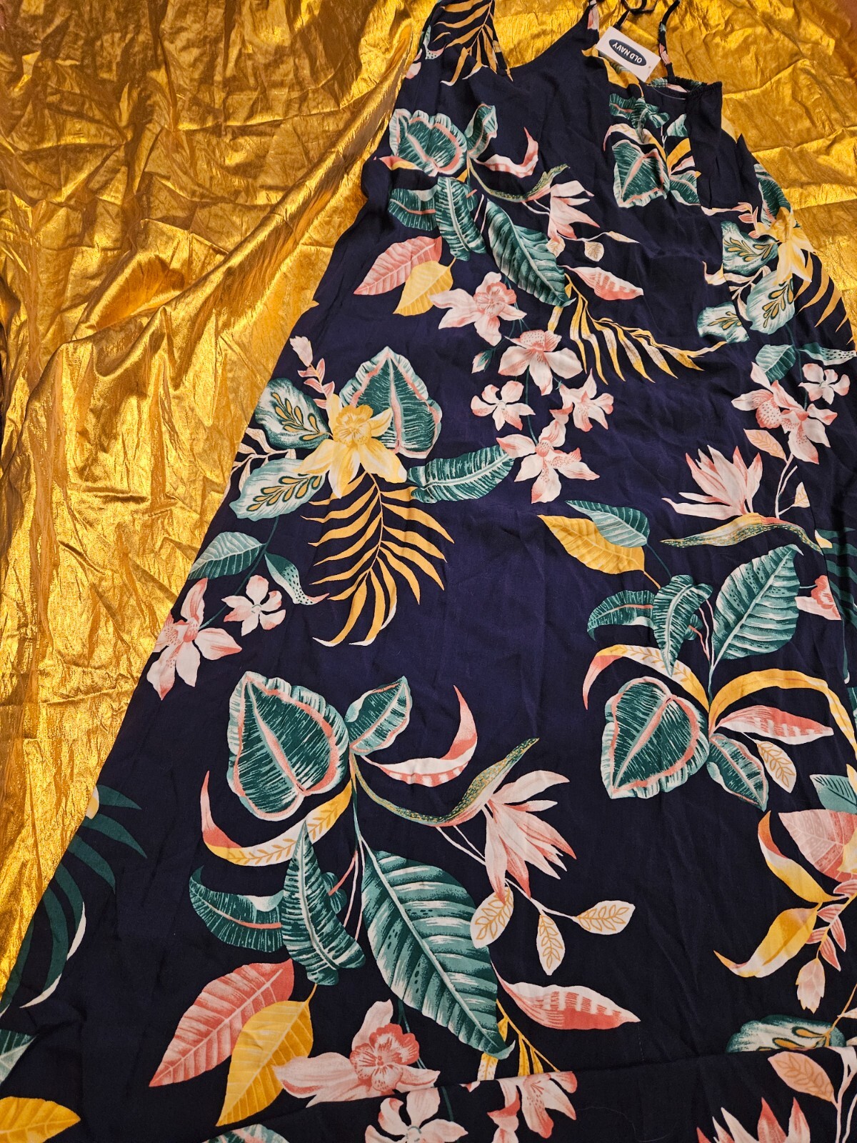 WOMEN’S TROPICAL FLOWER SKIRT size S Small – 48″ Long FLORAL WOMENS by OLD NAVY