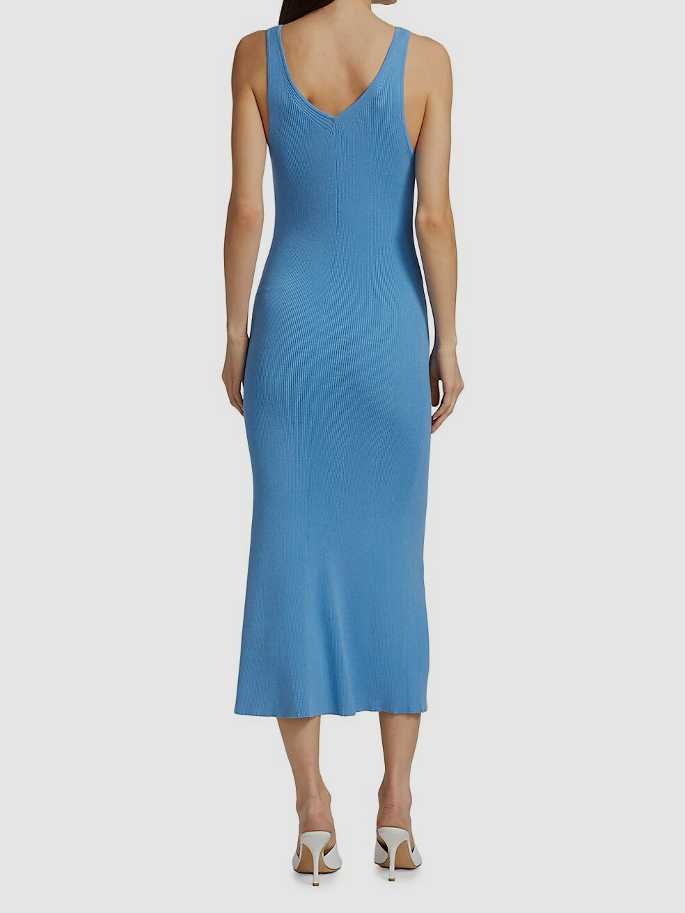 $340 REMAIN Birger Christensen Women’s Blue Olissa Knit Midi-Dress Size 4