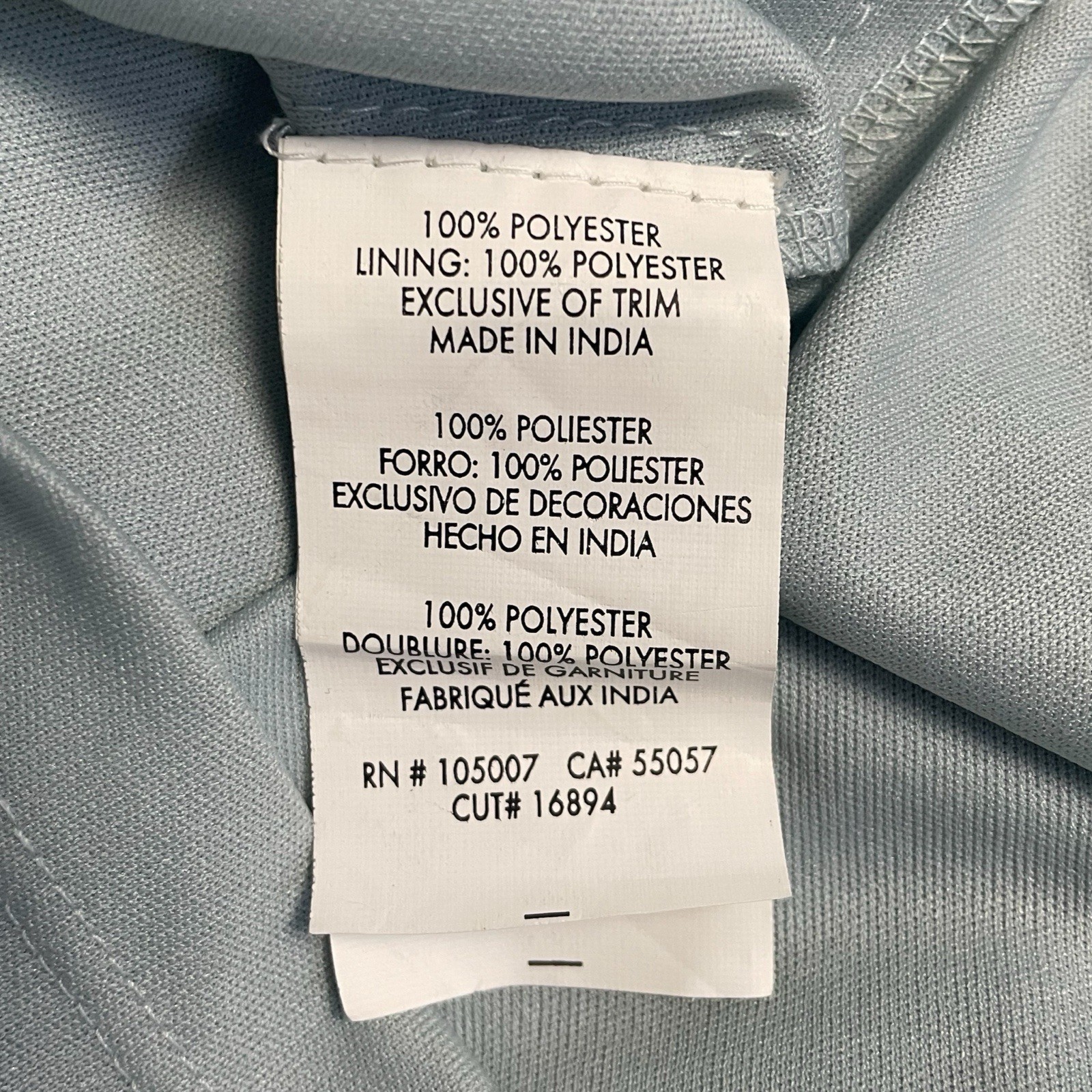 Marina NWT light blue beaded mesh v neck gown bridesmaid princess castlecore 6