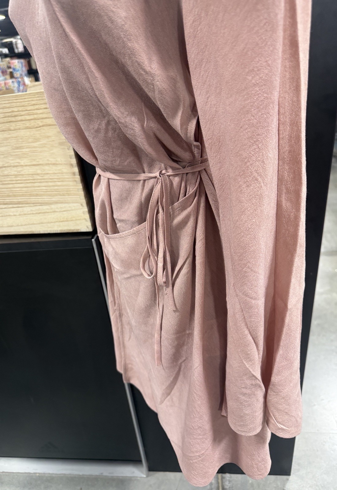 Acne Studios Women’s US 4/EU 36 Wrap Tunic Dress Mauve Pink FN-WN-DRES000990 New