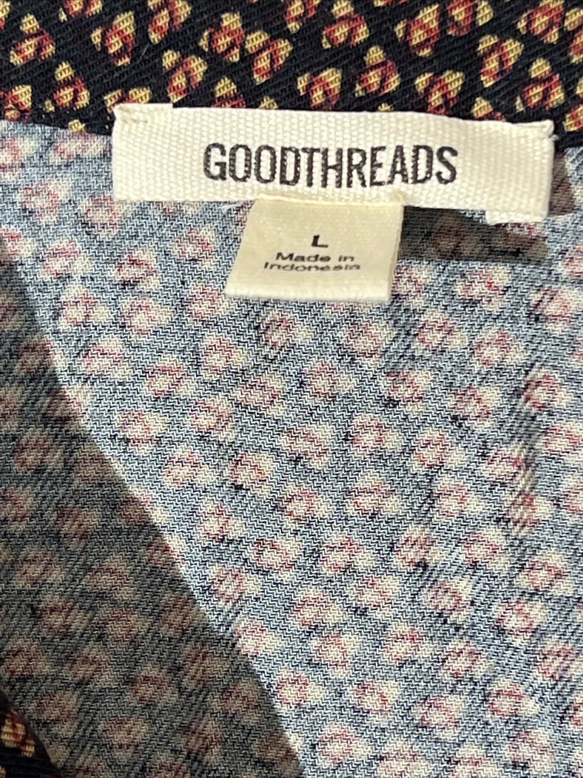 NWT Goodthreads Women’s Mini Navy Geo Swing T Shirt Dress Size Large