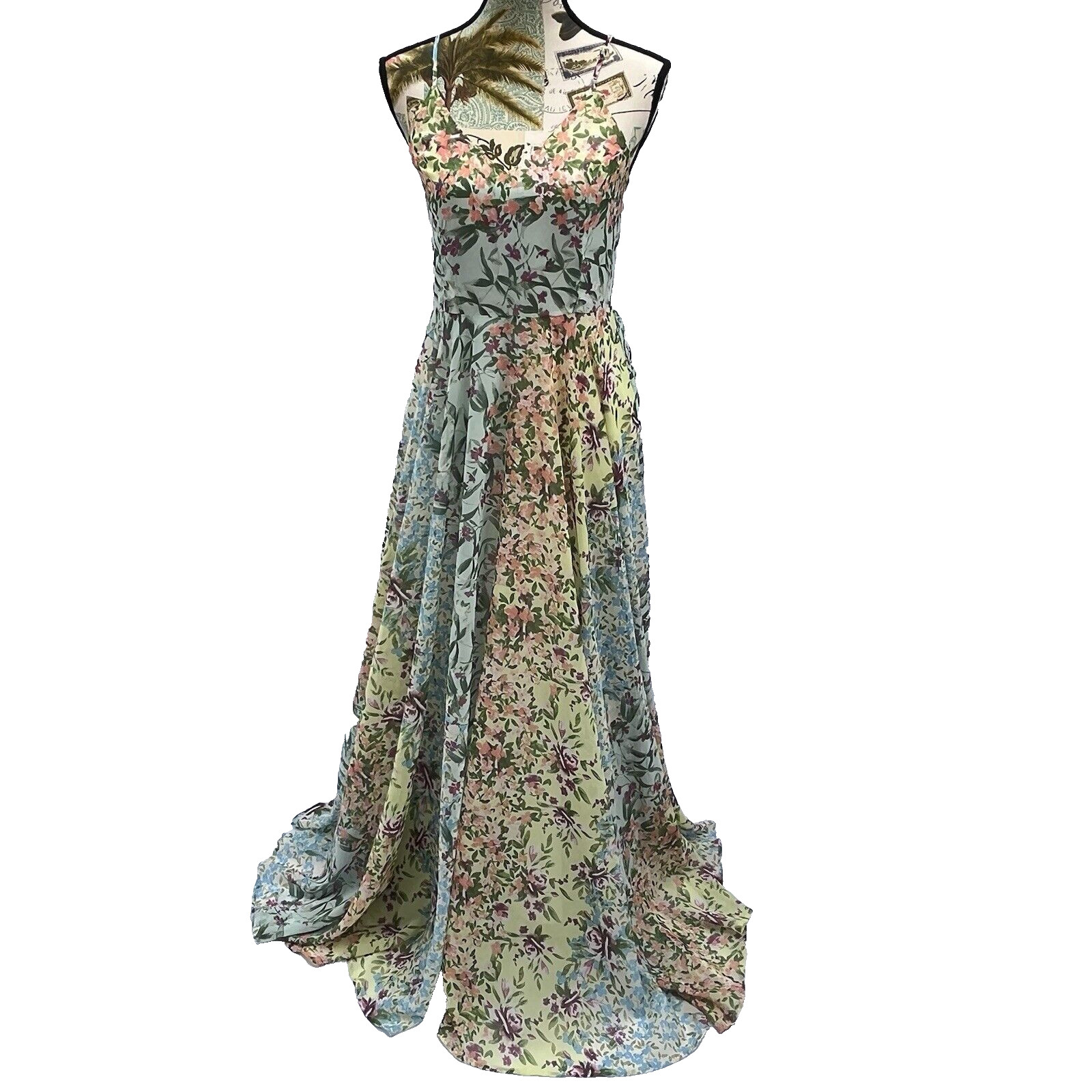 Yumi Kim Anthropologie Peace & Love Maxi Dress in Fleur Melody XS Boho Festival