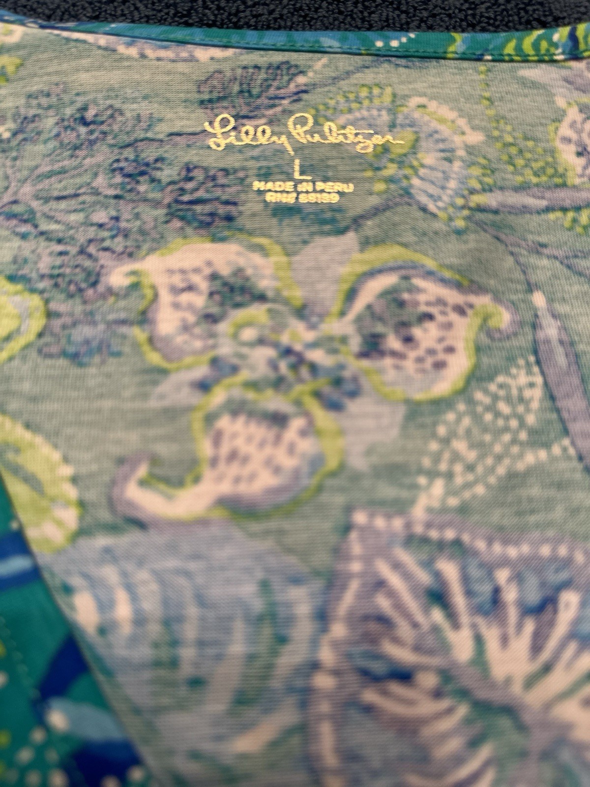 LILLY PULITZER GREEN BOTANICAL DRESS – SIZE LARGE – NEW WITH TAGS