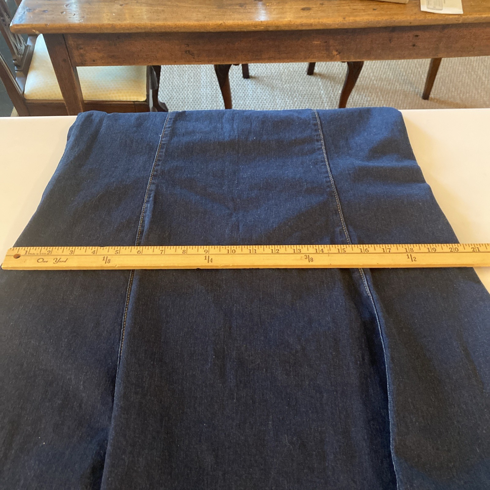 Denim Strapless Maxi Dress Western Nashville Texas L 8-10 SHEIN Fit&Flair