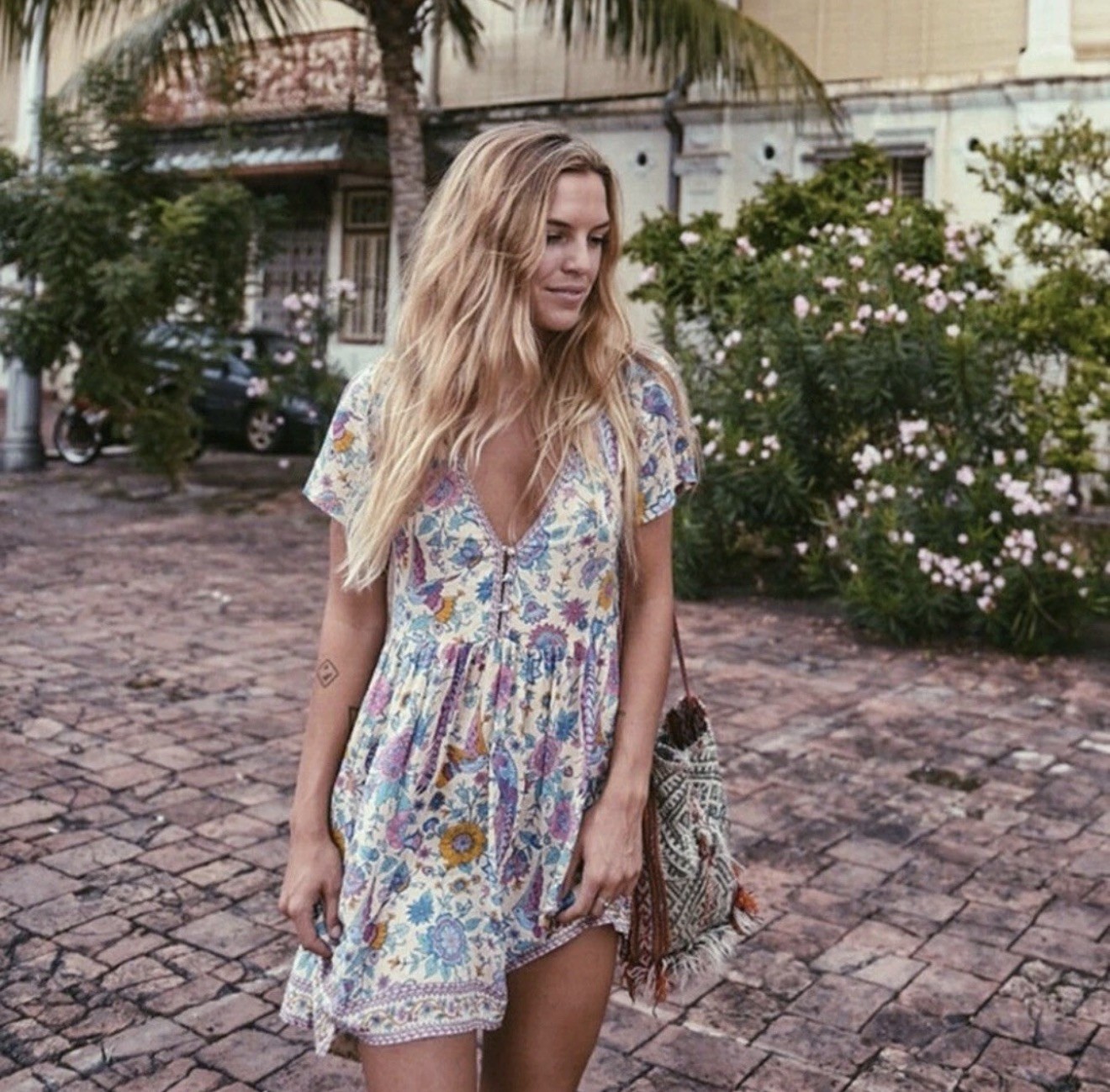 Spell And The Gypsy Collective Lovebird Mini Playdress — Chamomile — Size Medium