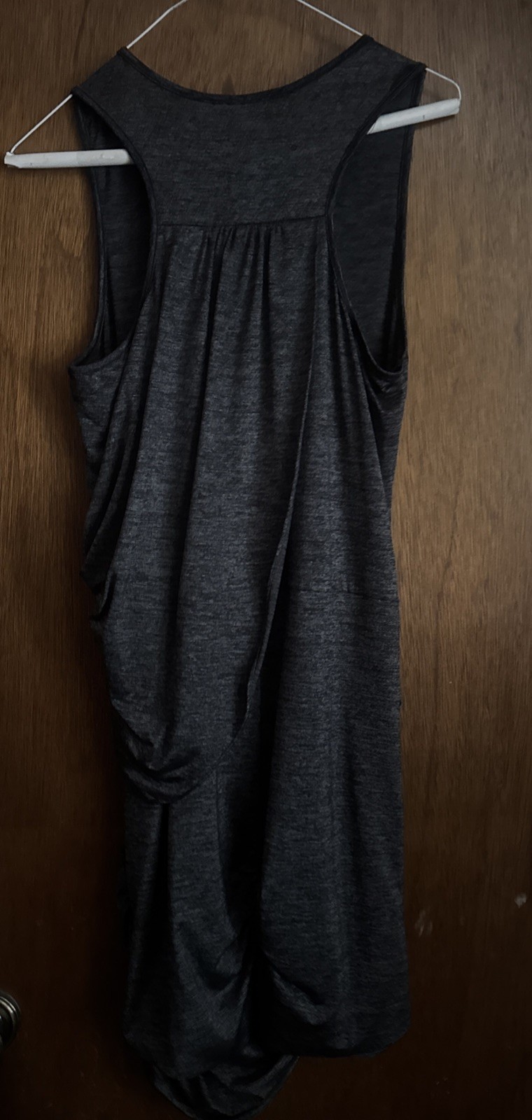 MM COUTURE by MISS ME Charcoal Gray Dress Size Large Sexy Bodycon Marled NWT