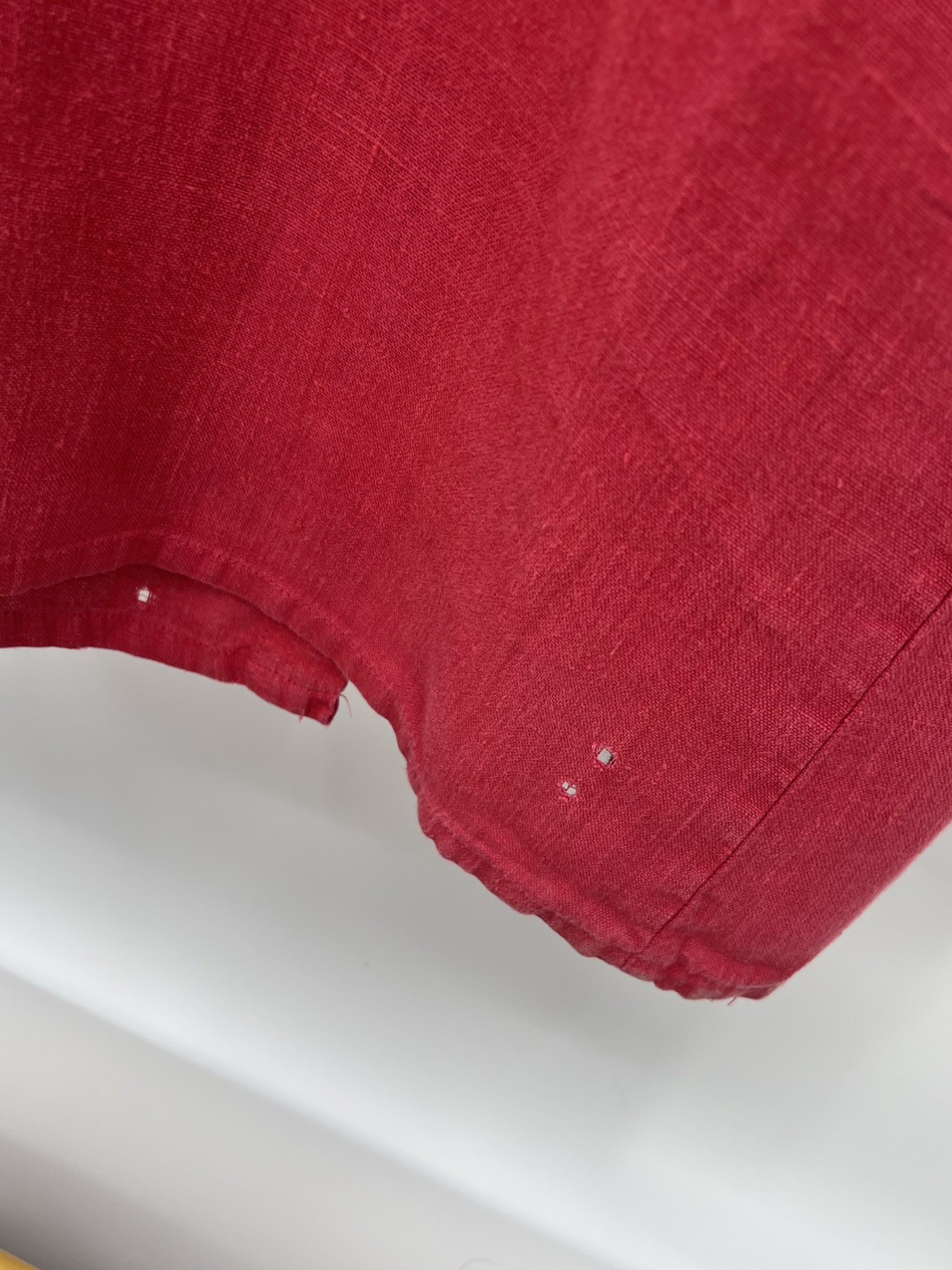 Sunbelt Red Raspberry Dress Womens -size XL 100% Linen Lagenlook Vintage