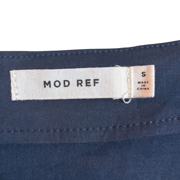 Mod Ref Zaria Maxi Dress Navy Blue Size Small Cotton Spandex Spring Summer