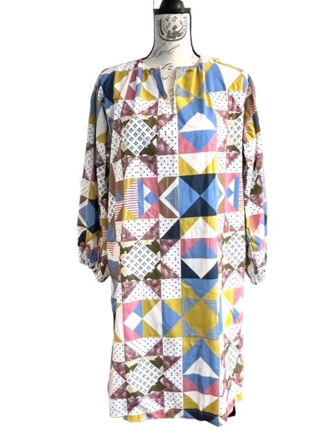 Brooke Wright Willow Quilt Dress Cotton Poplin Size Medium Cottage NWT USA MADE