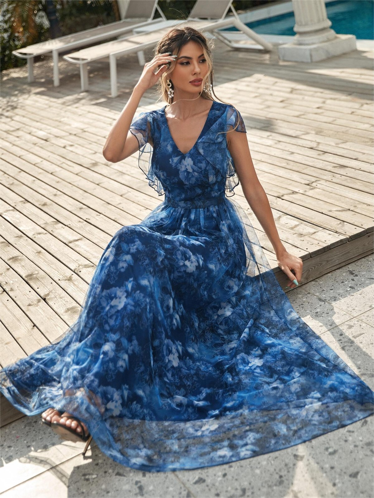 Cocktail Dresses Size 6 8 10 12 for Women Evening Party Wedding Guest Floral New