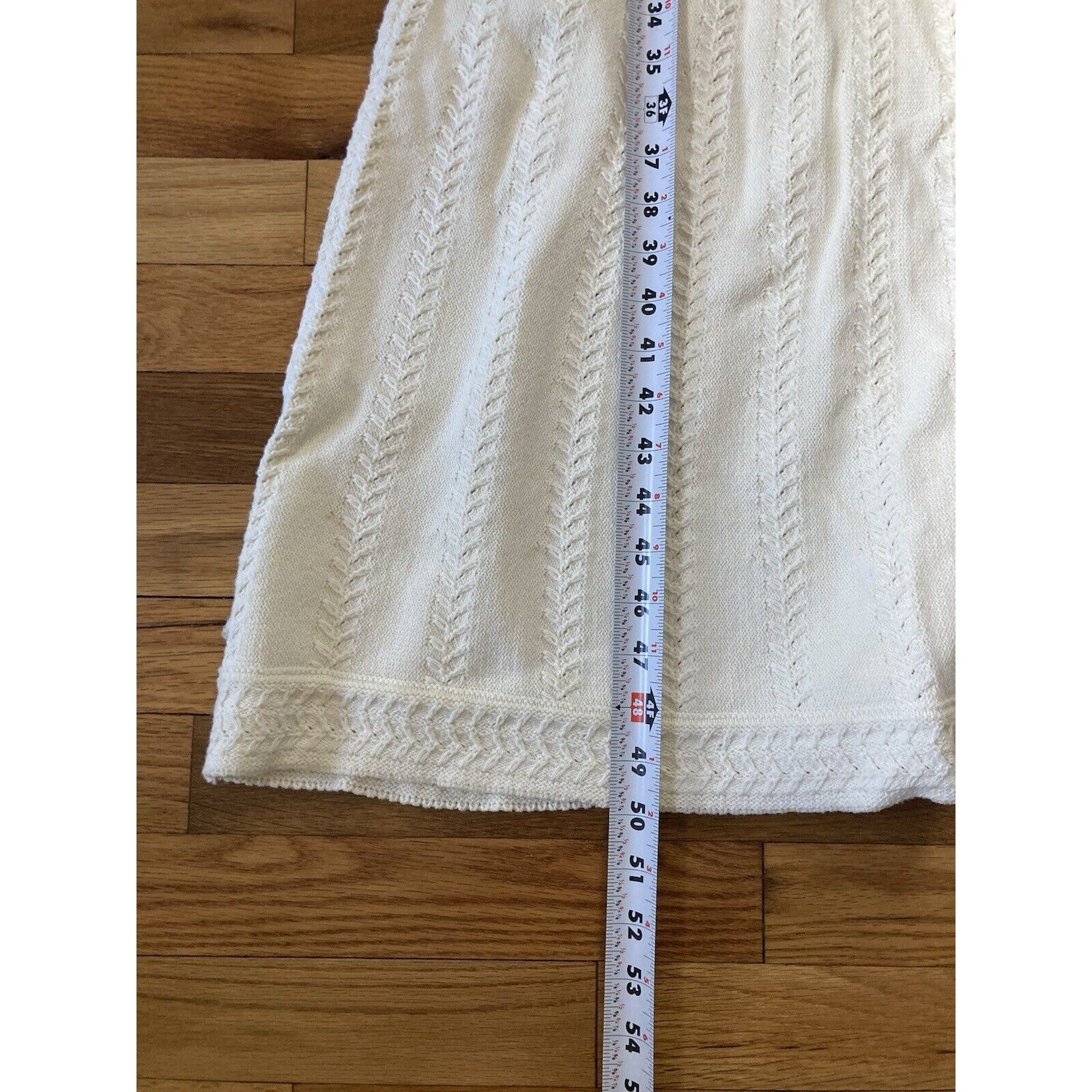 Haute Hippie NWT Cotton Stitch Embroidered Ivory Sleeveless Dress Size Medium
