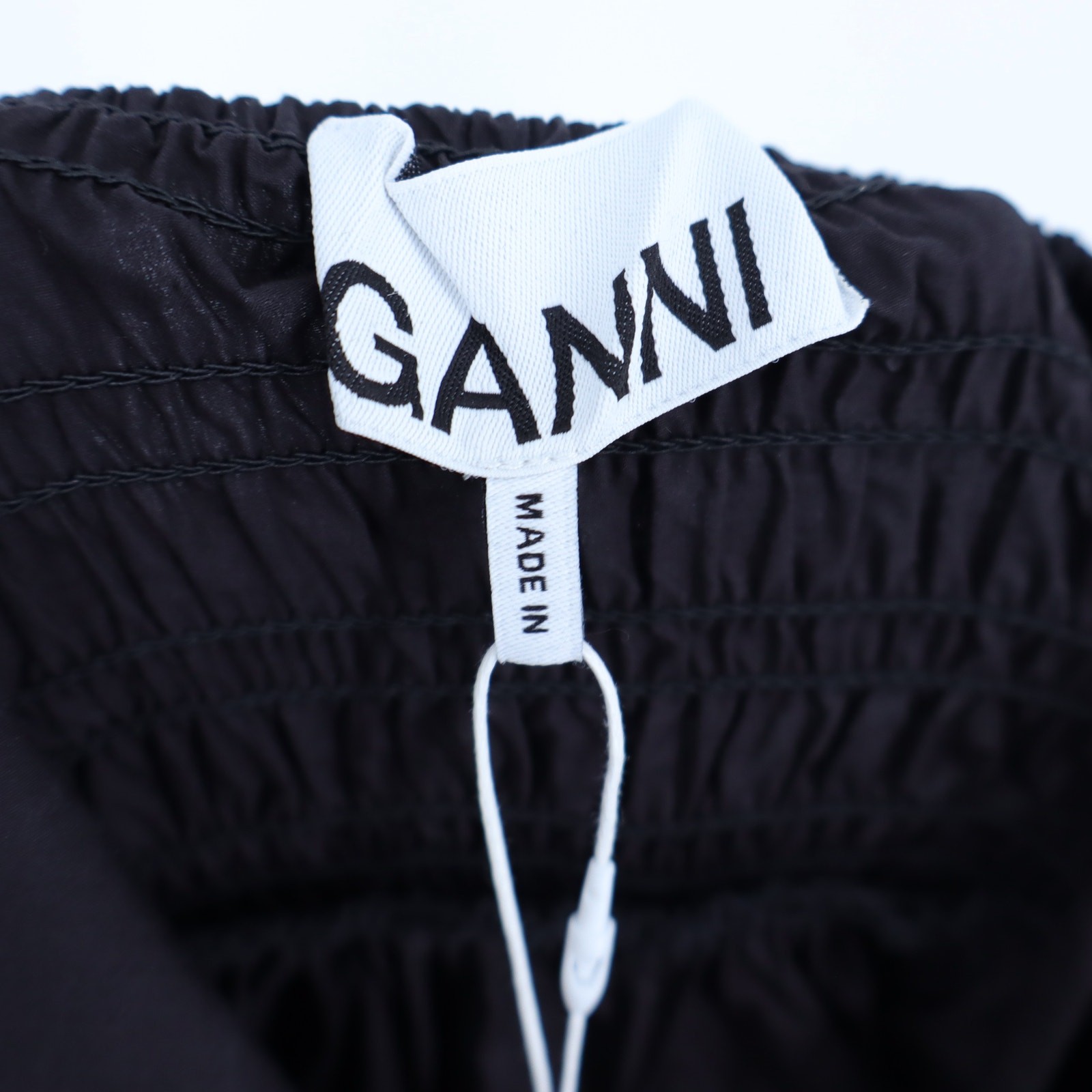 GANNI Cotton Poplin String Midi Dress NWT Black Multi-Strap Women’s 34/US 2