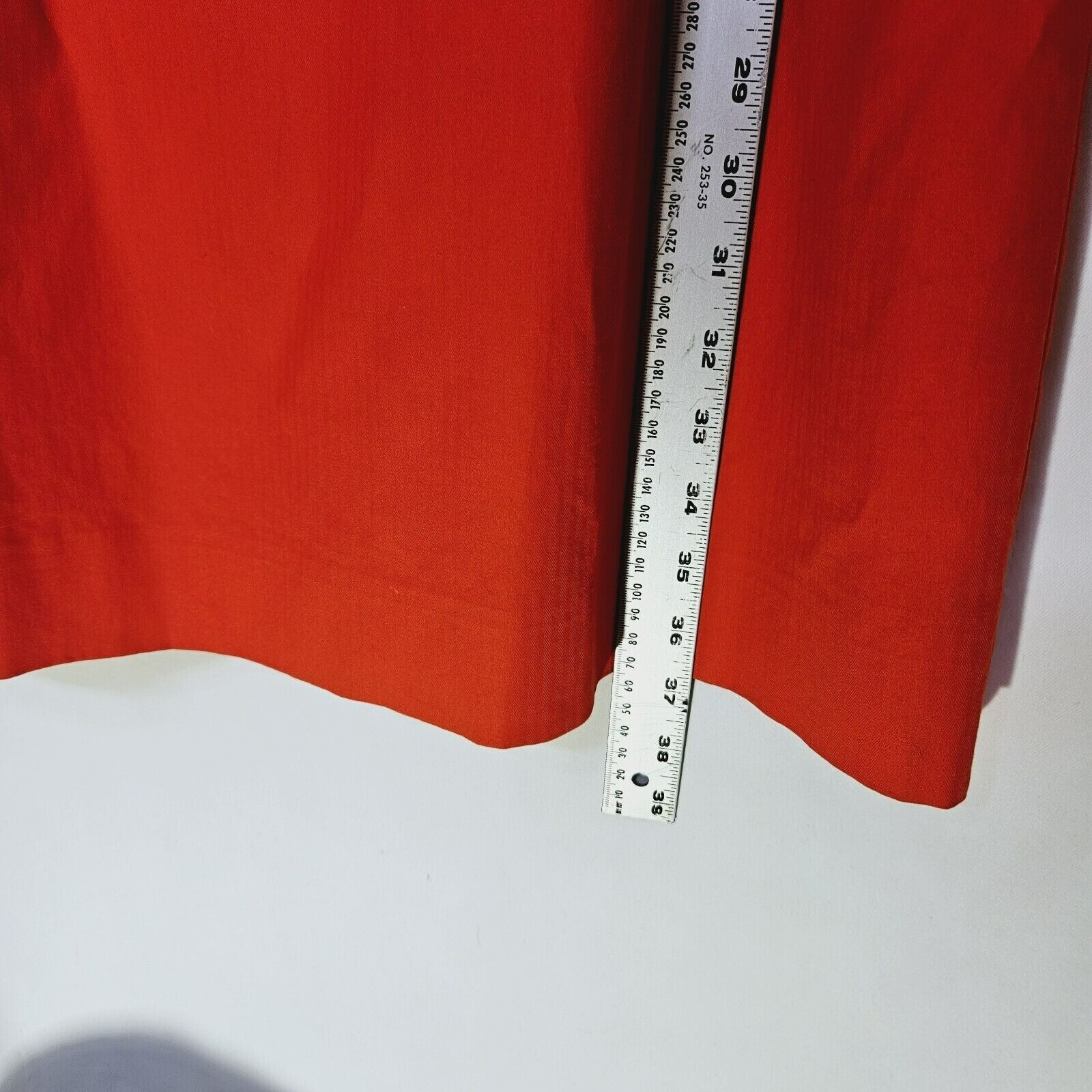 J. Crew Womens Pleated Dress Scoop Neck Cotton Sleeveless Orange Pockets Sz 8