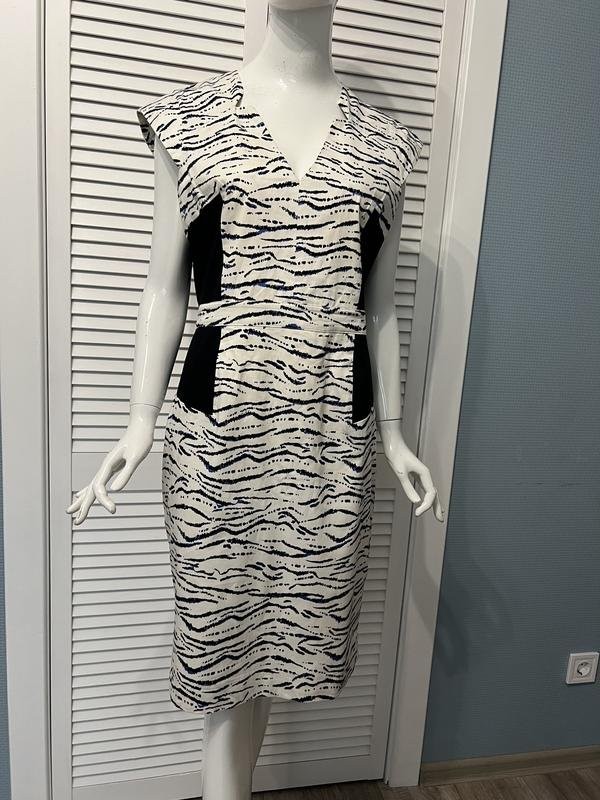 Women French Connection dress white cotton 40/L