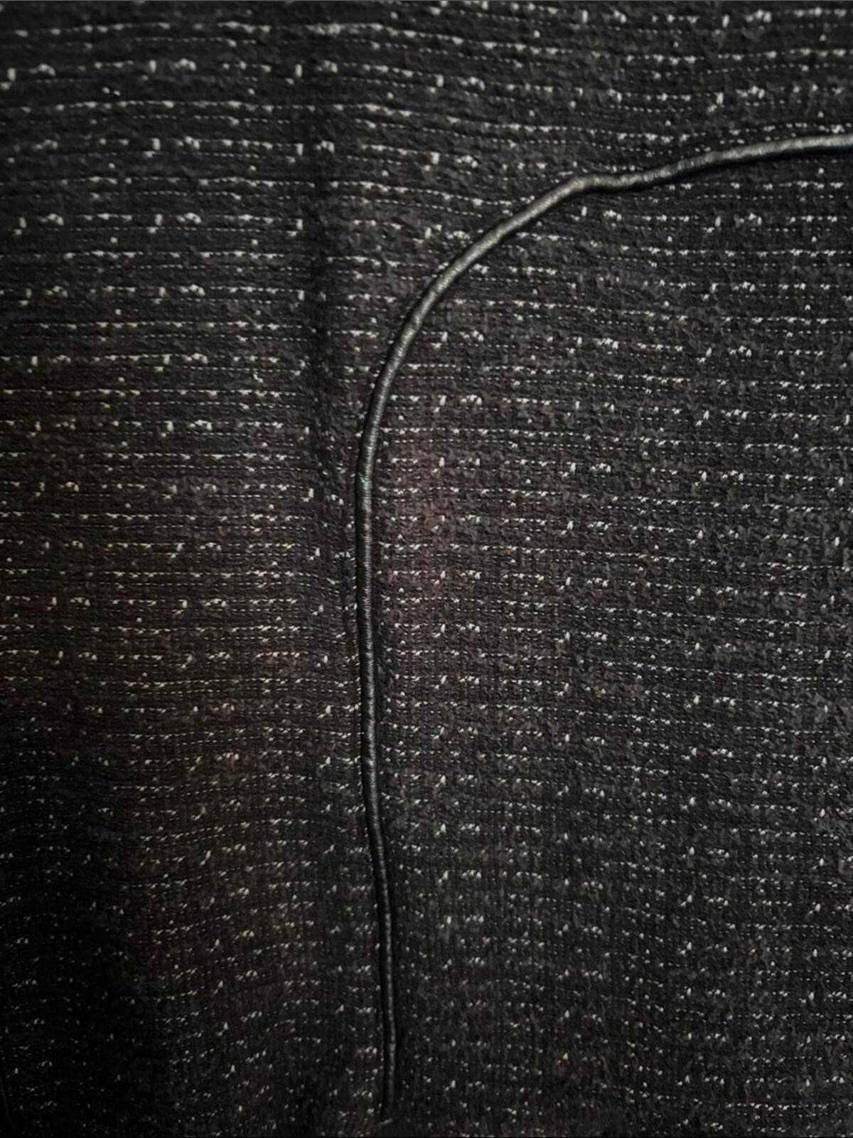 Michael Stars Black Metallic Thread Long Sleeve Sheath Dress