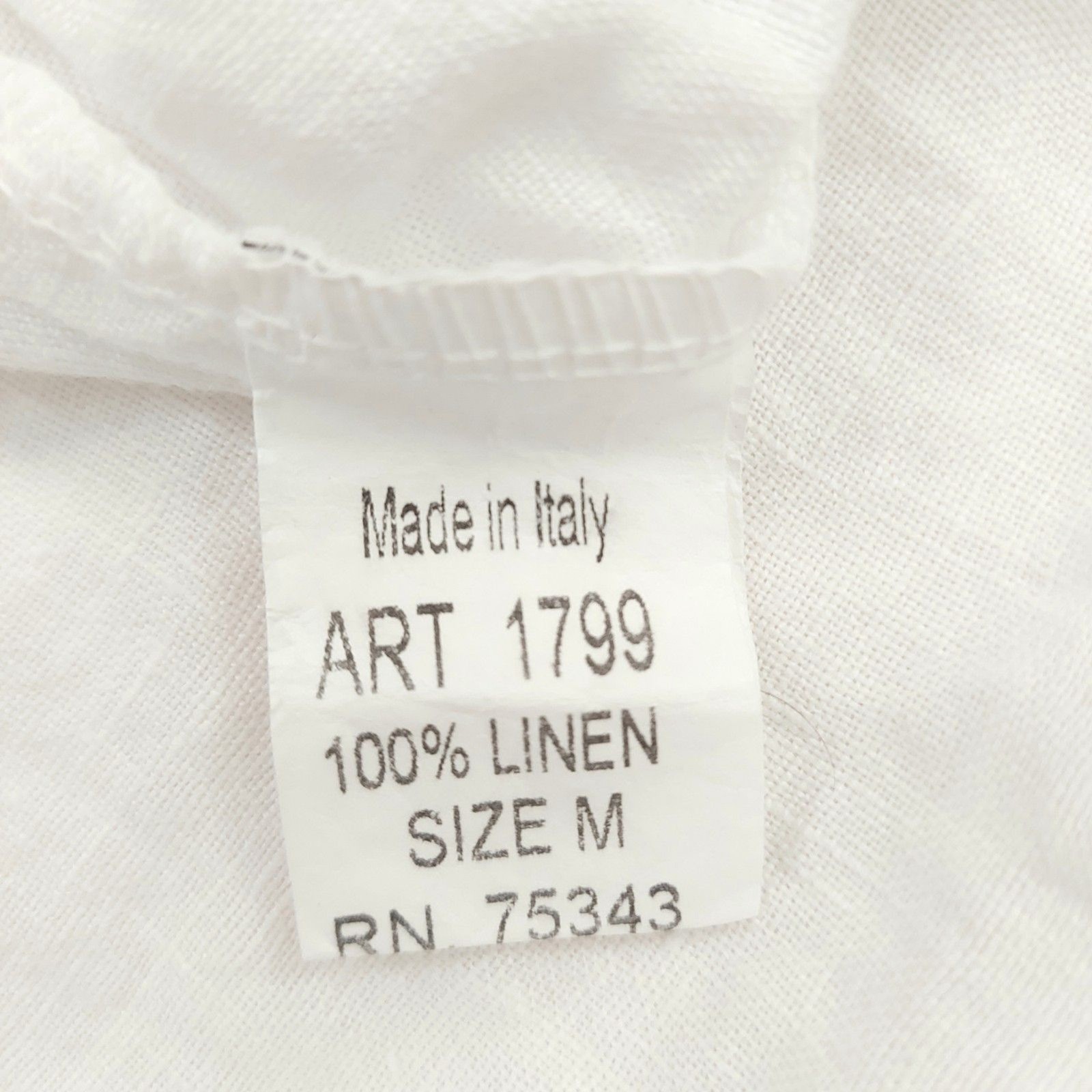 Valentina Naldi Midi Dress Womens Medium White Linen Tie Shoulder Beach Italy
