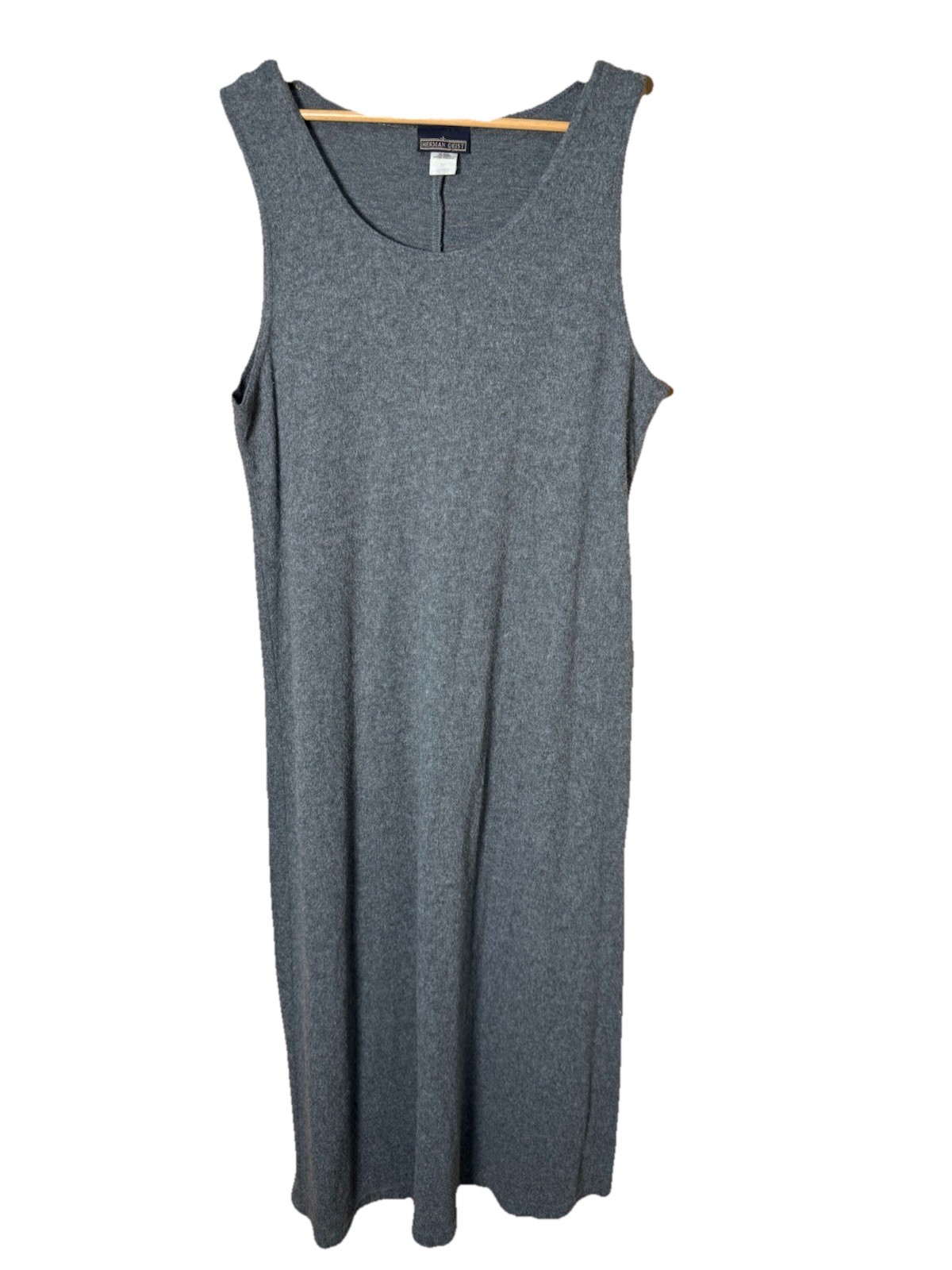 Herman Geist Light Gray Sleeveless Jumper Dress Super Soft Size XL EUC