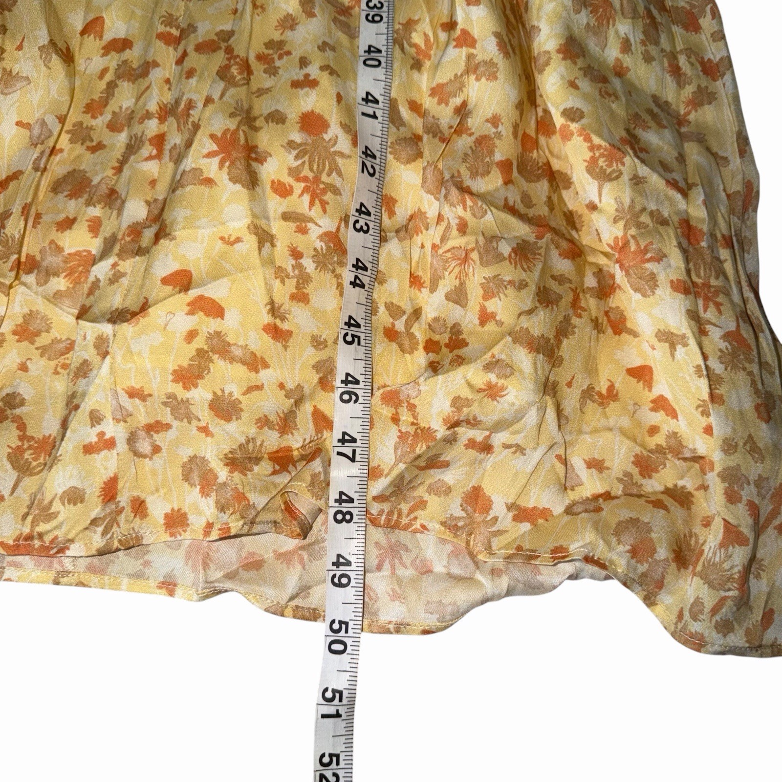 Fabrique Paula Hand Painted Flora Ruffle Dress in Matte Silk Crepe Size 6 US NWT