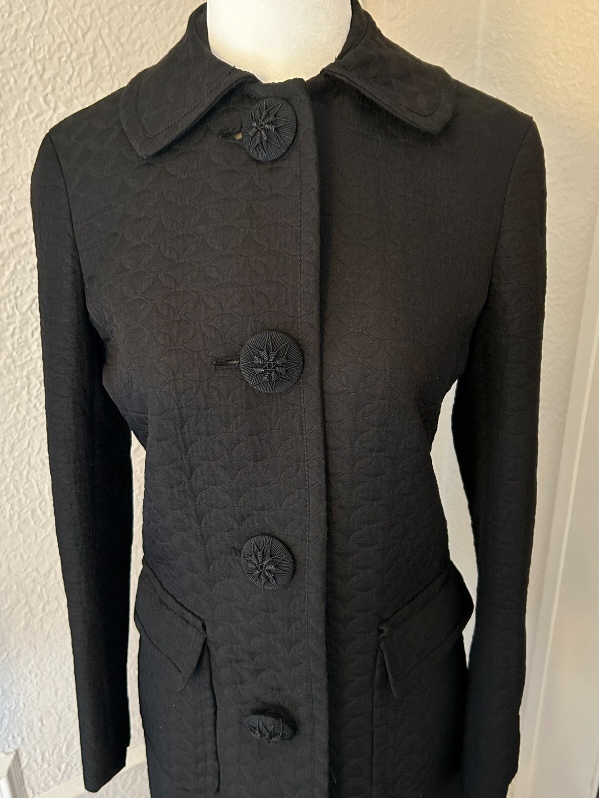 Max Studio Spring and Fall Black Lightweight Dress Coat, Women’s size 4