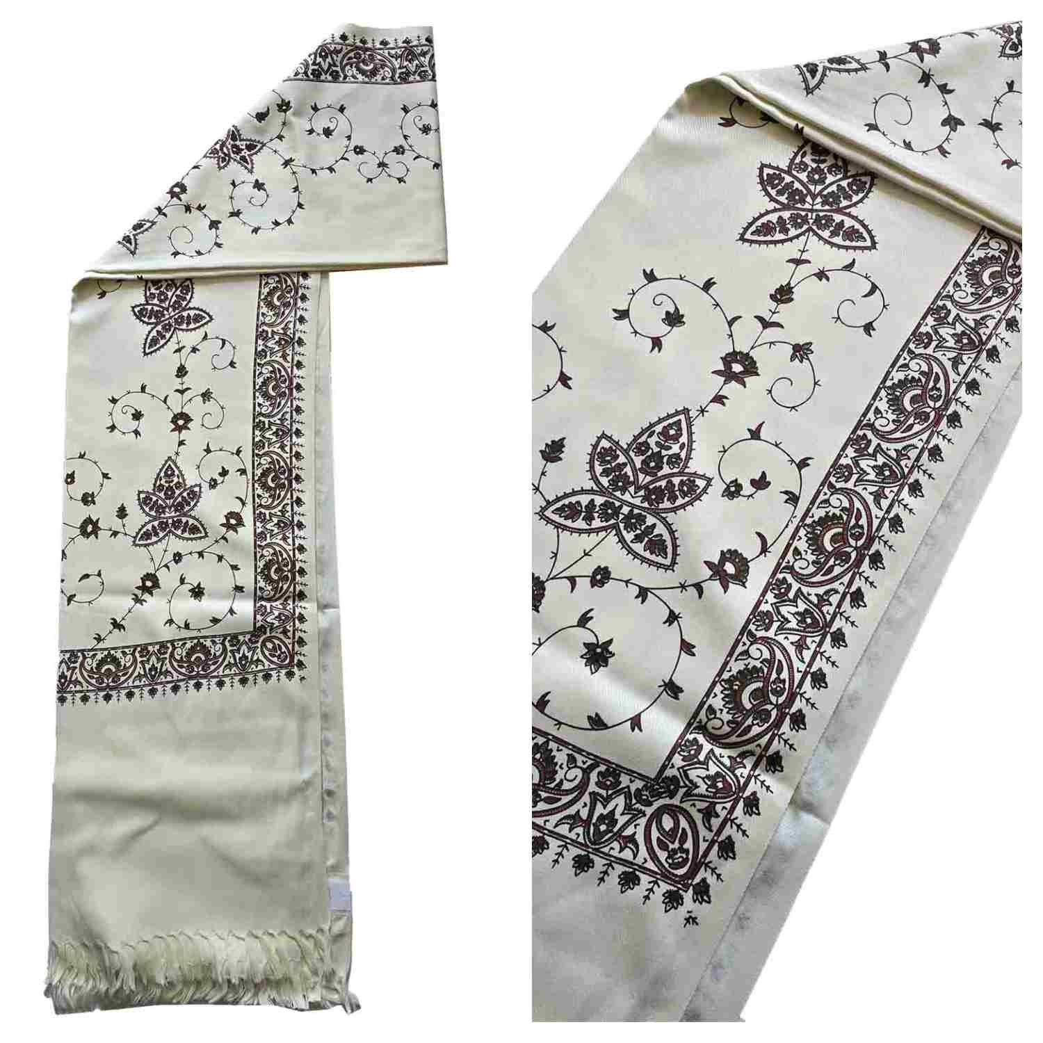 Premium Quality Yemeni Kashmiri Embroidered Shawl Parna Chadar 80″x 42″