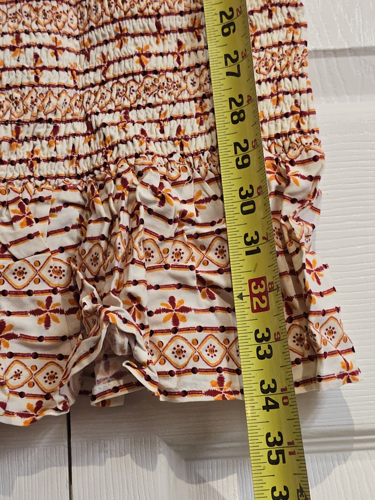 Lost + Wander Someplace Tropical Mini Dress Red Stripe Ethnic S