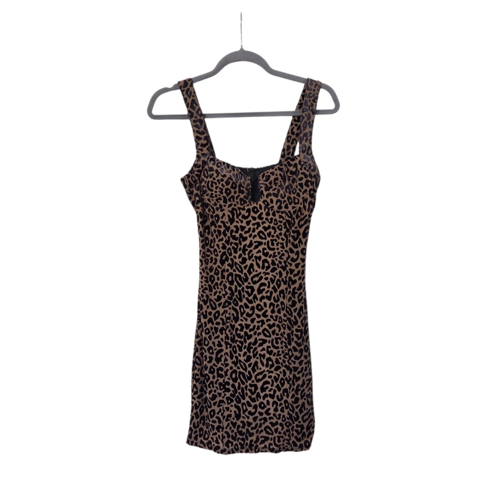Forever 21 Y2K Leopard Print Bodycon Sexy Mini Dress, Women’s Size Medium