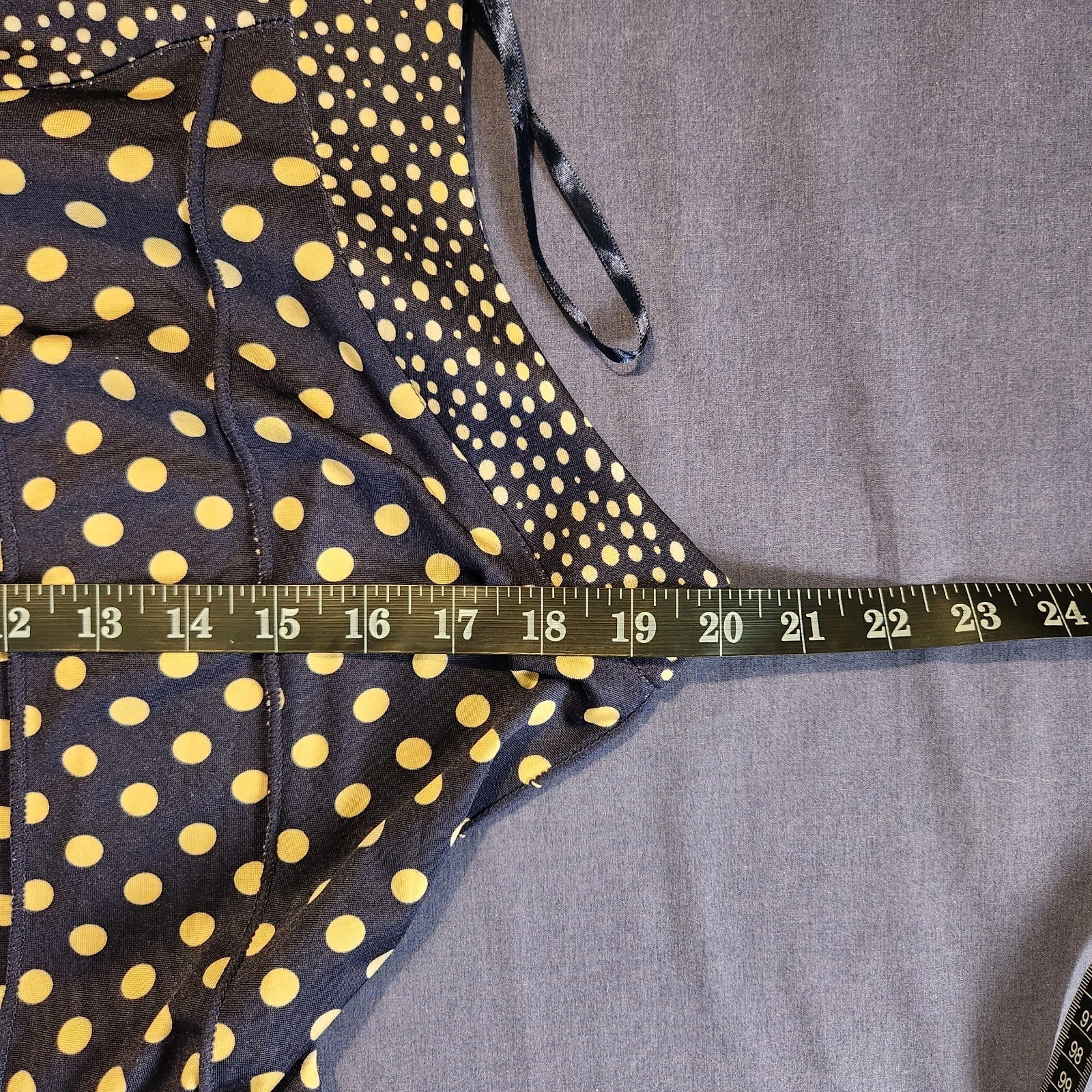 Perceptions Polka Dot Sleeveless Classic/Retro-Vibe/Preppy Belted Midi Dress XL