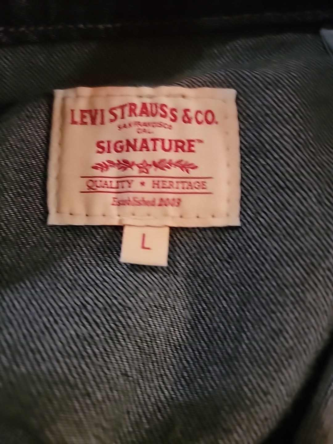 NWT Levi’s Vintage 95′ Jean Denim Button-Up Dress Women’s Size Large Blue