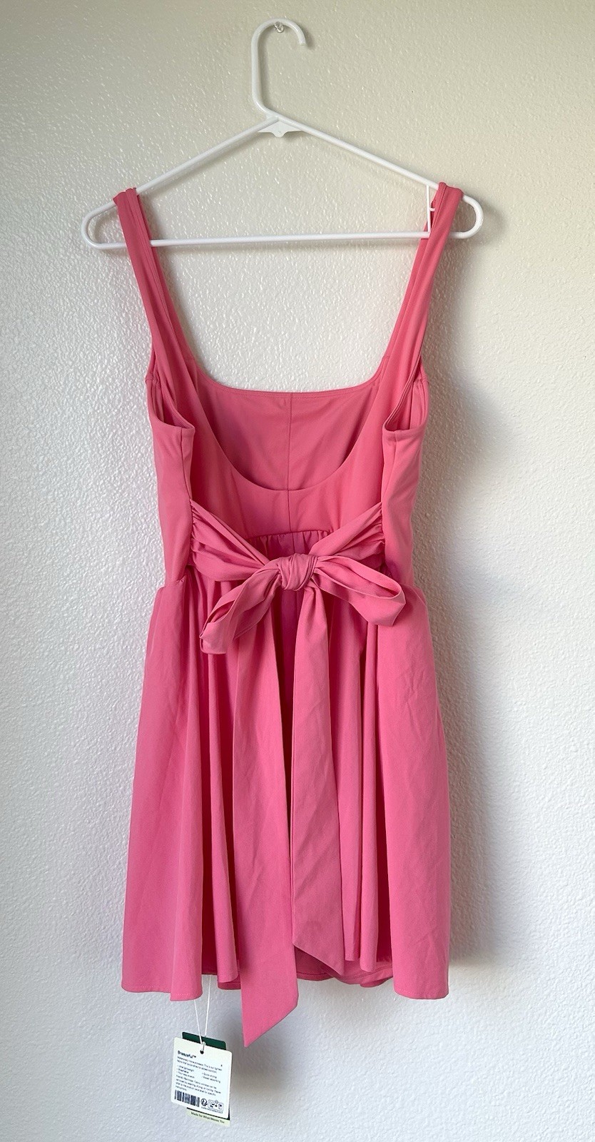 Halara Active Dress NWT Large Athletic Tennis Dress Built In Shorts Pink