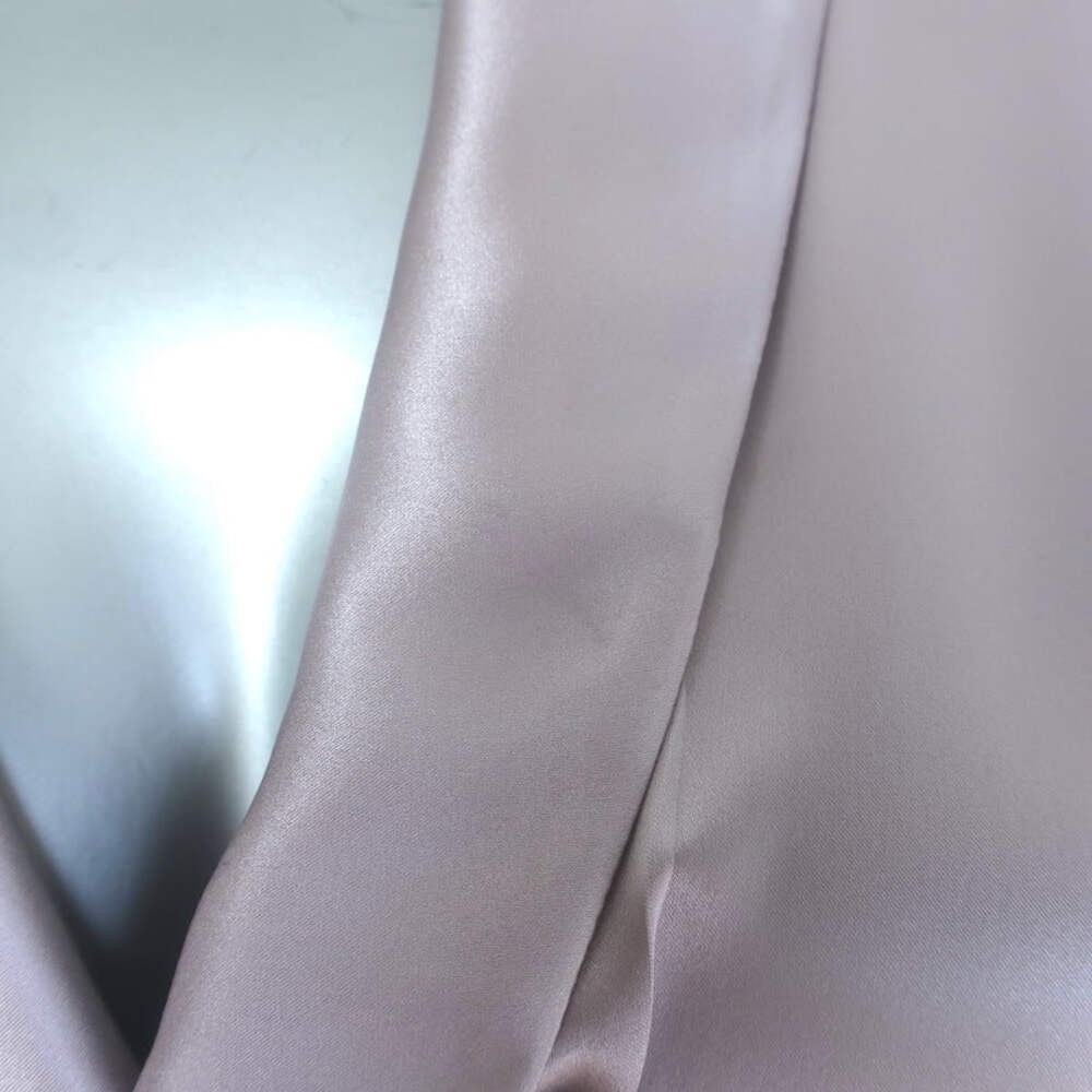 Zimmermann Blouson-Sleeve Mini Wrap Dress Lavender Silk Satin Size 2