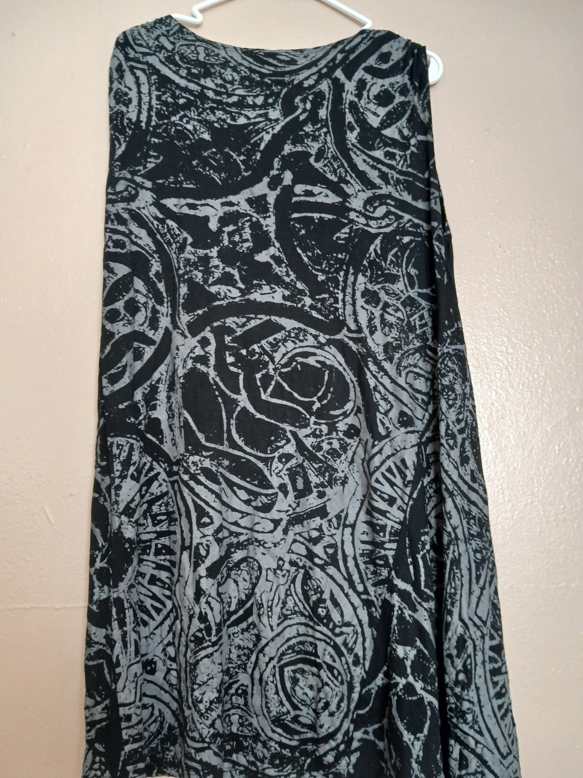Bryn Walker Dress Large Assymetric Artsy Lagenlook Boho French Terry USA Made