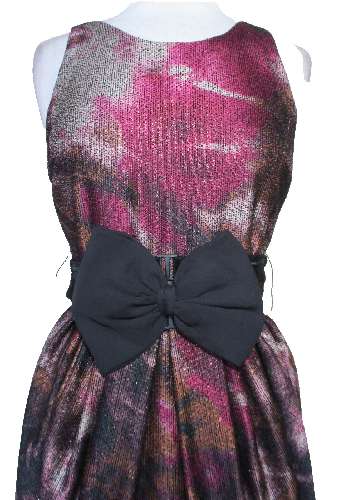 Alice + Olivia Marie Bubble Hem Tulip Dress XS/S Women Purple Metallic
