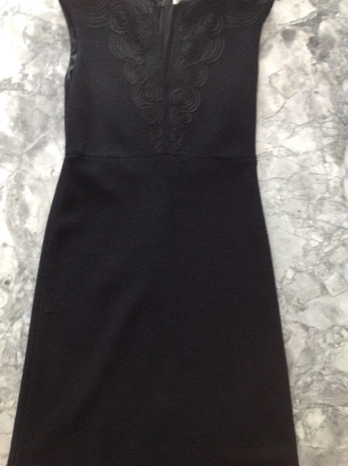 St. John Couture Excellent Condition Gorgeous Dress Black Knit Size 4 Small