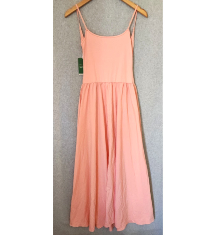 NWT Halara Breezeful Backless Side Pocket Flowy Flare Maxi Quick Dry Slip Dress