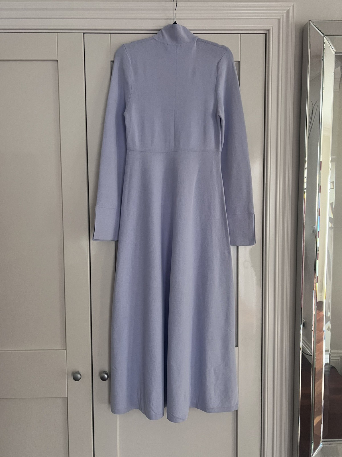 Scanlan Theodore Size M Button Polo Dress in Lilac RRP$650