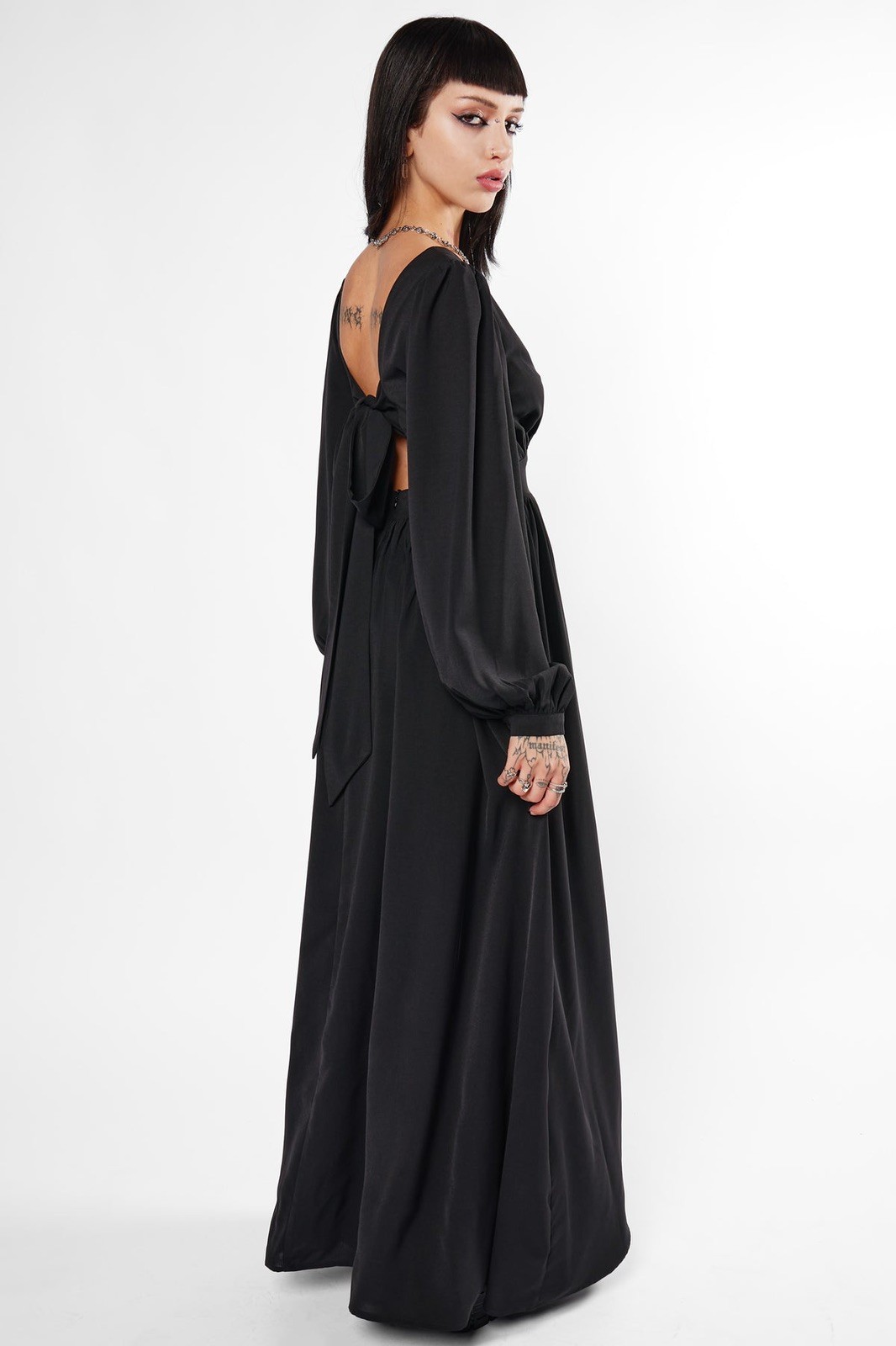 NWOT Mary Wyatt Morgana Tie Back Maxi Dress Size UK 14 *RRP £90*