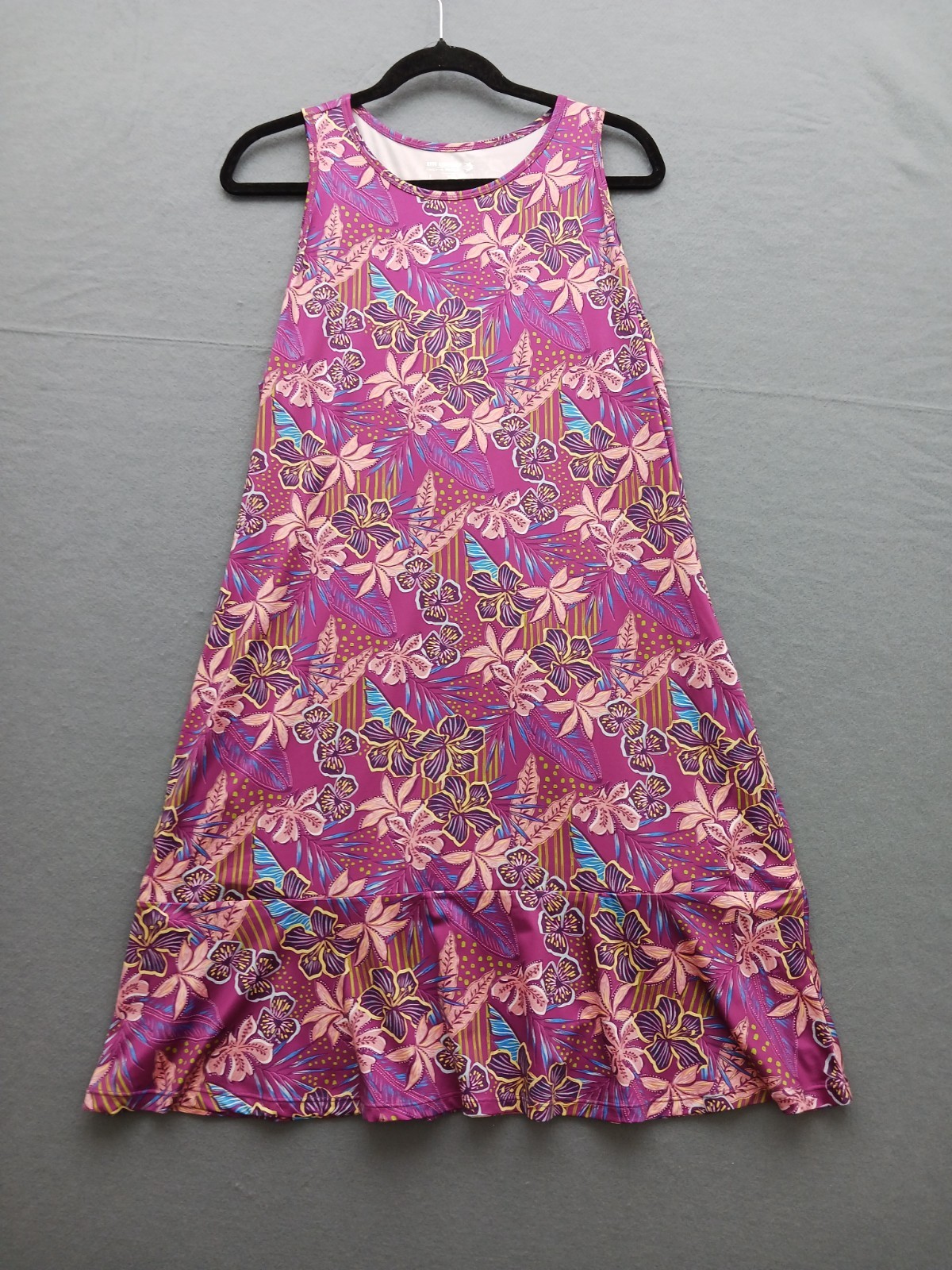 Reel Legends Women’s A-Line Midi L Pink Floral Unknown Stylish Comfortable
