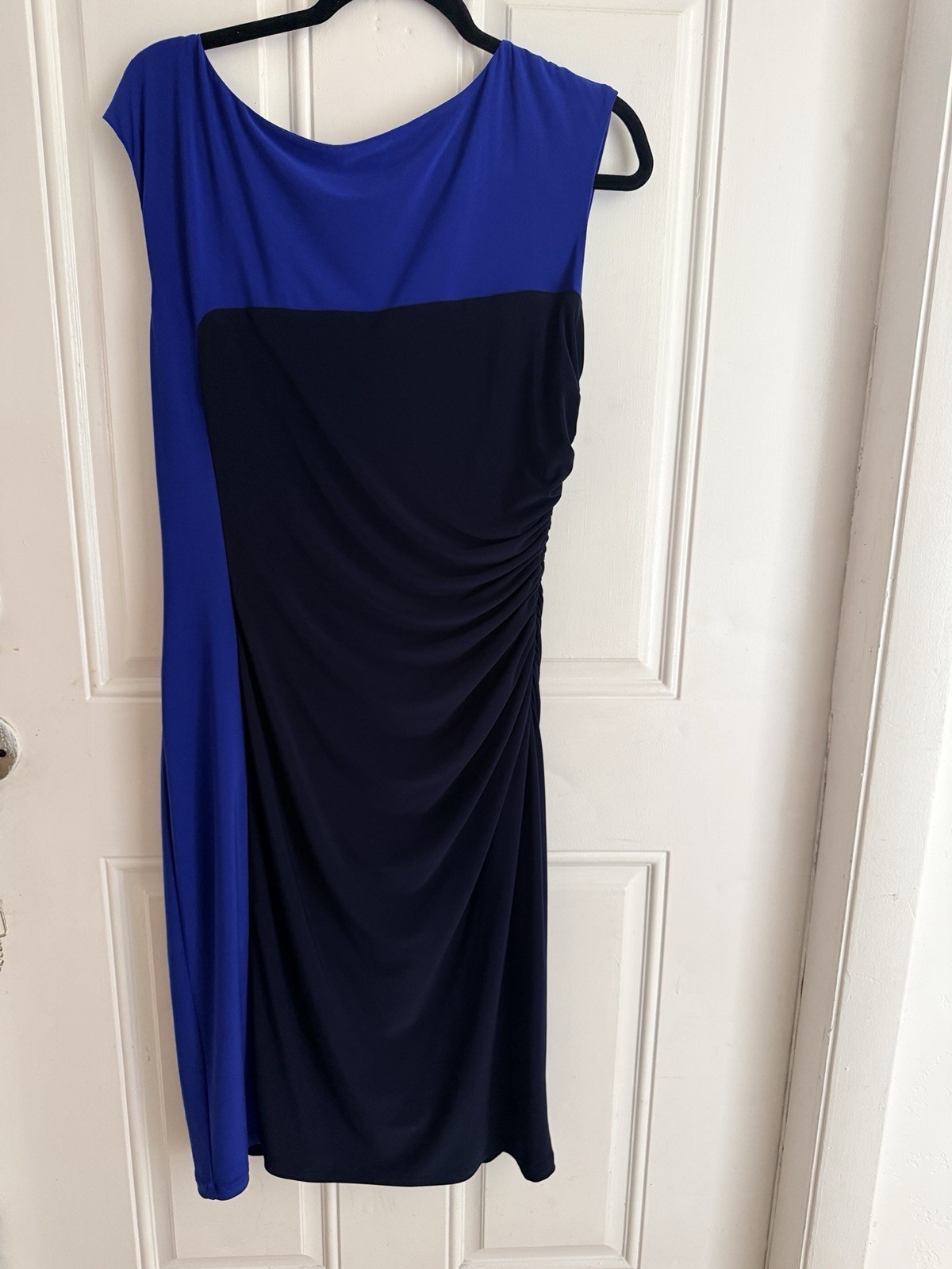 Lauren Ralph Lauren Royal Blue Stretch Sheath Sleeveless Dress Women’s Size 12