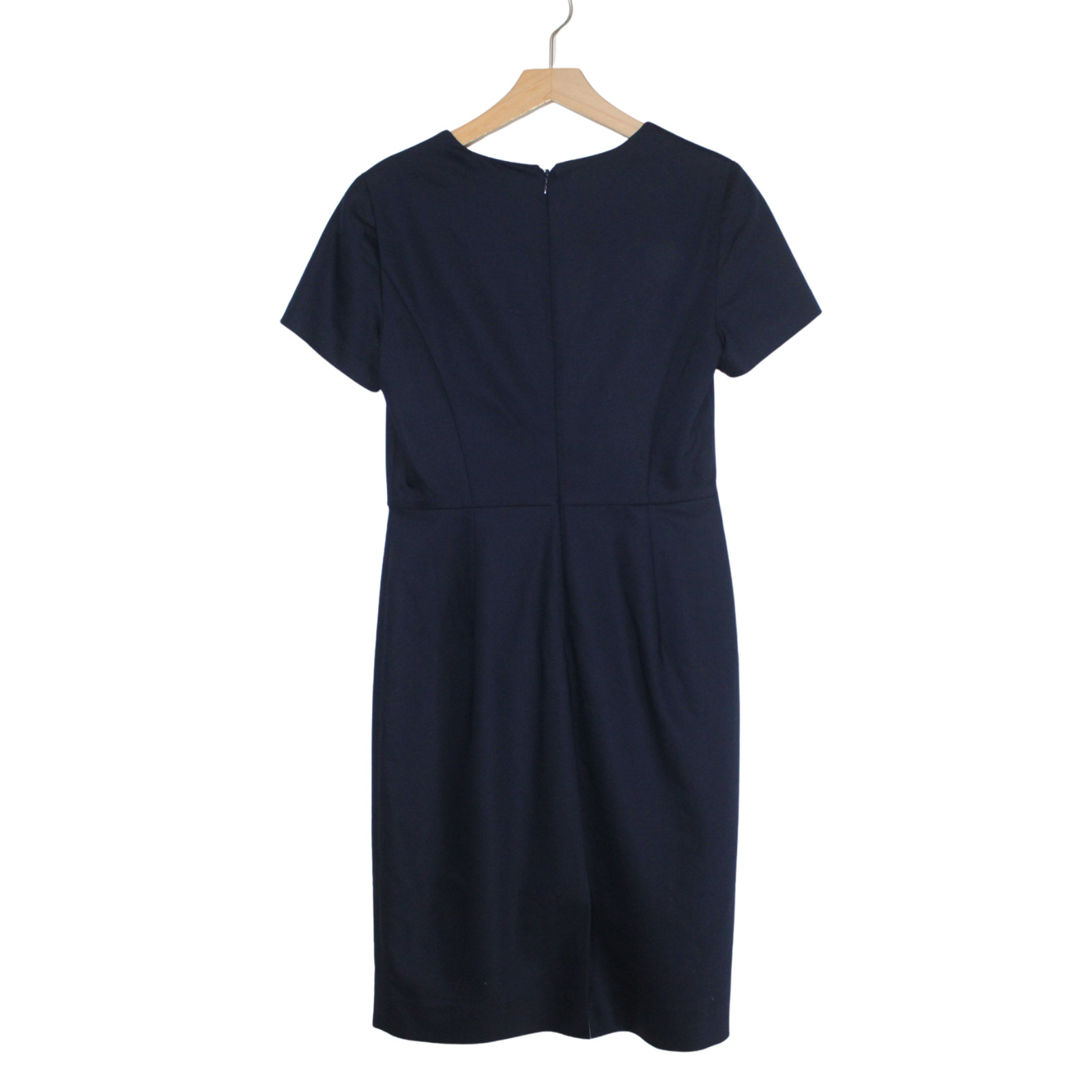 J.Crew women’s navy sheath dress size 4 short sleeve knee length office wear