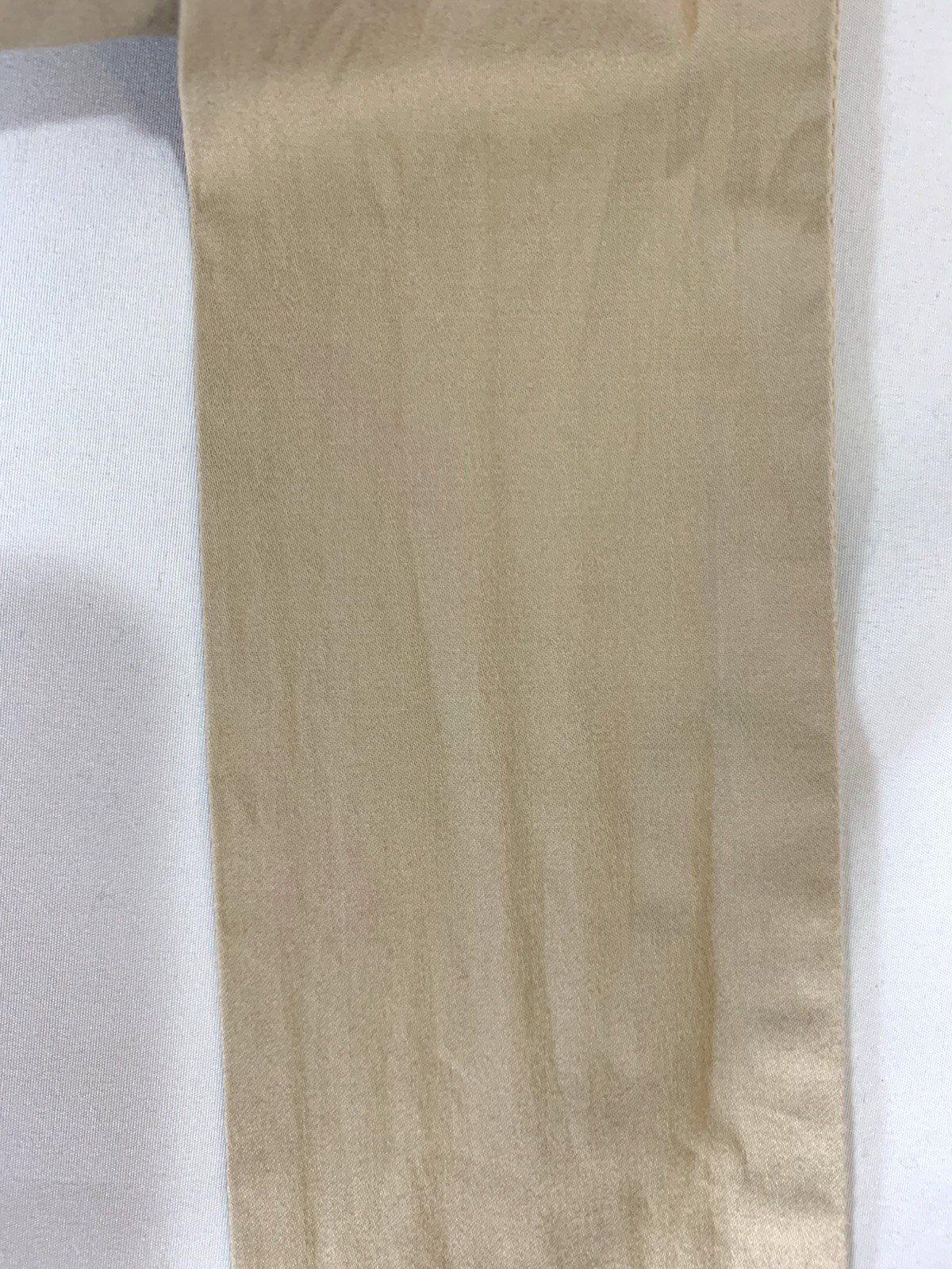 Talbots Sundress Womens Petite 8 Khaki Cotton Stretch Neutral Bow V-Neck