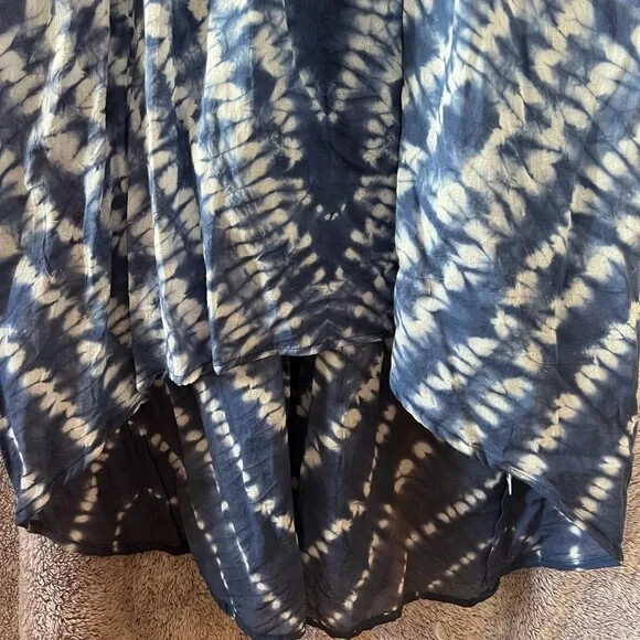 GUADALUPE LONG MIDI TUNIC Dress Beach Cover Up Size Large