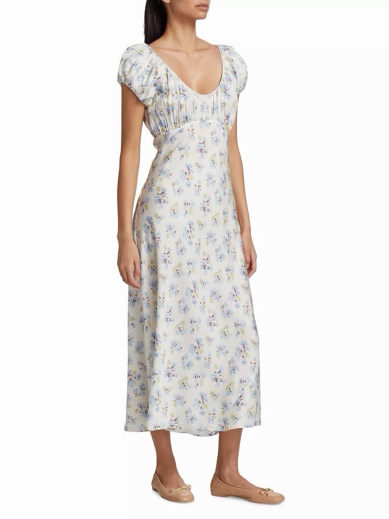 Doen Florencia Midi Dress Silk & Viscose Size M