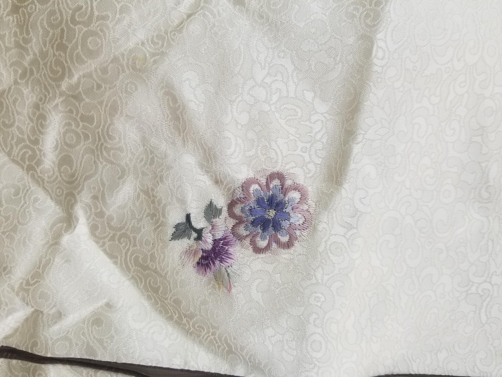 Vintage Traditional Korean Silk Embroidered Hanbok Jacket